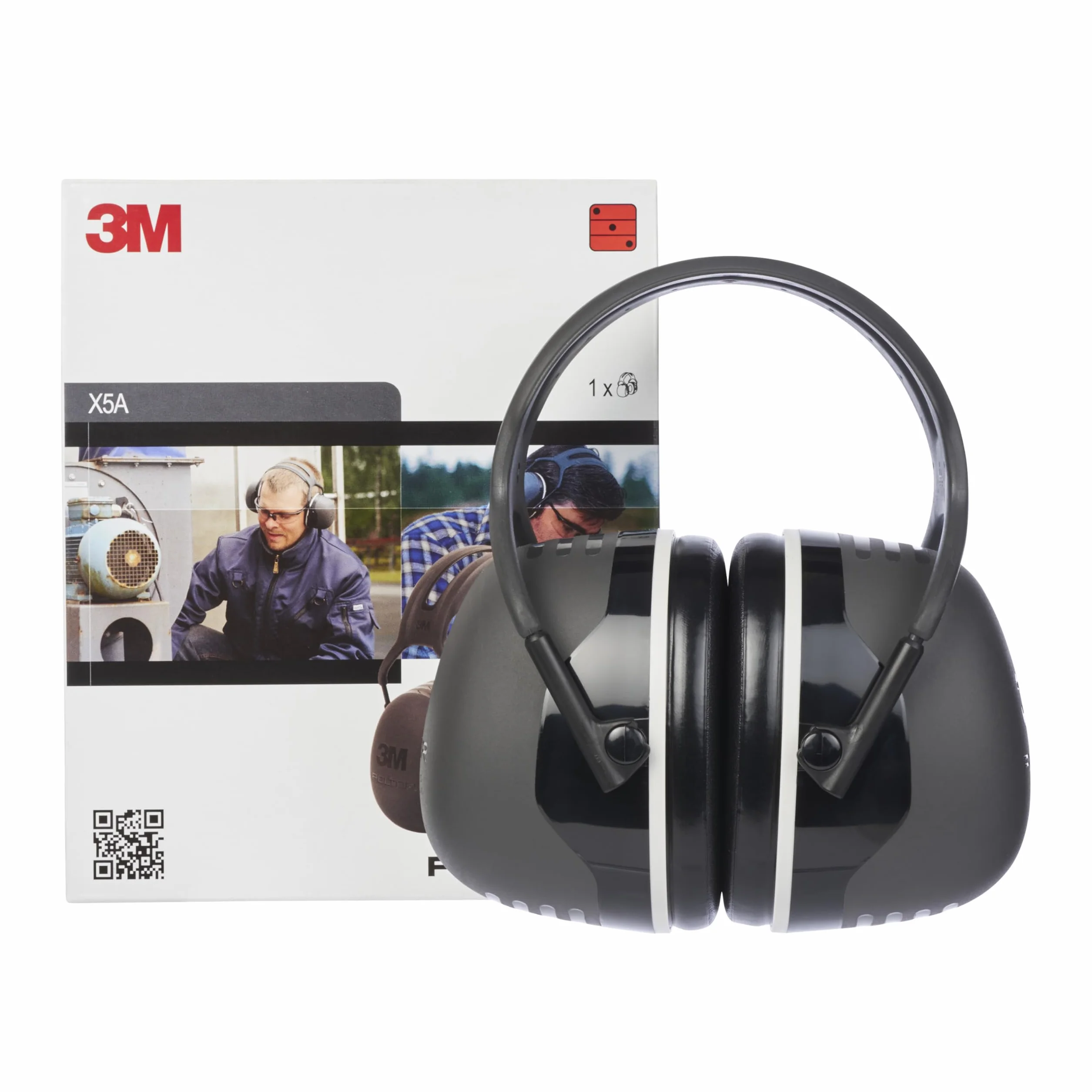 3M PELTOR Cuffie auricolari Serie X, X5A Cuffia temporale, 37 dB, Nera