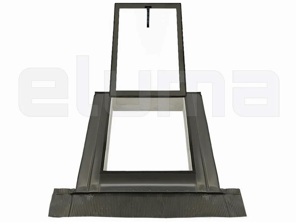 Lucernario - Finestra per tetto "BASIC VASISTAS" Vetro singolo Temperato 4 mm/Finestra per uscita sul tetto/Made in Italy (48x72 Base x Altezza)