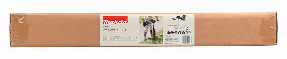 Makita E-13611 - Punta a trivella di terra e perno, 50 x 800 mm