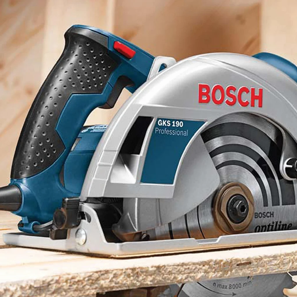 Bosch Professional Sega Circolare Gks 190 (Motore Da1400 Watt, Lama: 190 Mm, Profondità di Taglio: 70 Mm)
