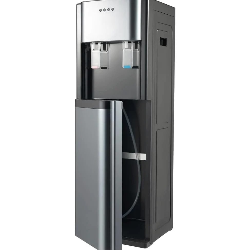 Distributore Acqua Fredda Erogatore Acqua con 2 Impostazioni di Temperatura Freddo/Caldo per Casa Ufficio Dormitorio,Dark Gray,33cm*30cm*90cm