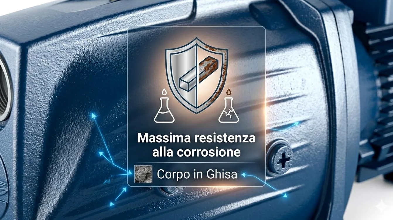 COXE Pedrollo JSWM 3BH Pompa Autoadescante Elettrica 2 HP, Elettropompa Centrifuga in Ghisa per Irrigazione e Autoclave, Portata 100 L/min, Prevalenza 76m, Monofase 220V