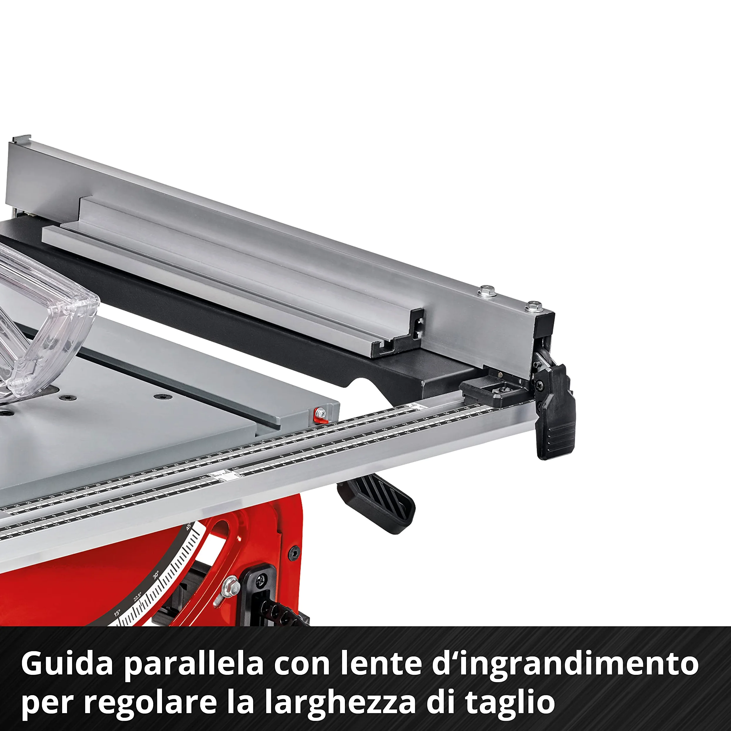 Einhell TE-TS 36/210 Li-Solo Sega circolare da banco a batteria Power X-Change (18V,giri al min. 3800, lama Ø210 x Ø30, taglio max 70 mm, guida angolare, senza batteria e caricabatteria)