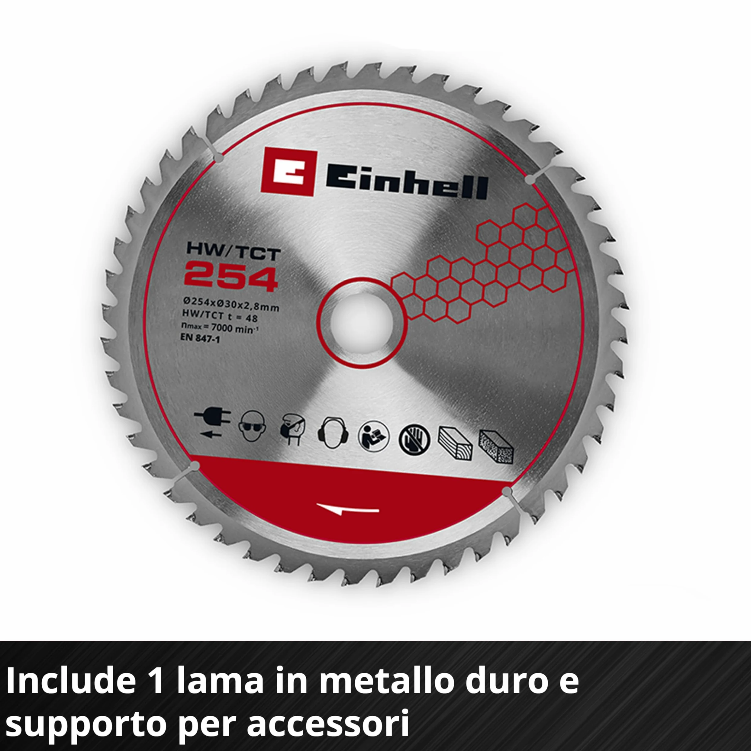 Sega circolare da banco Einhell TE-TS 10 T (2000 W, altezza di taglio 89 mm, lama Ø 254 mm, allargatore da tavolo, guida angolare, guida parallela, asta di spinta, attacco di aspirazione)