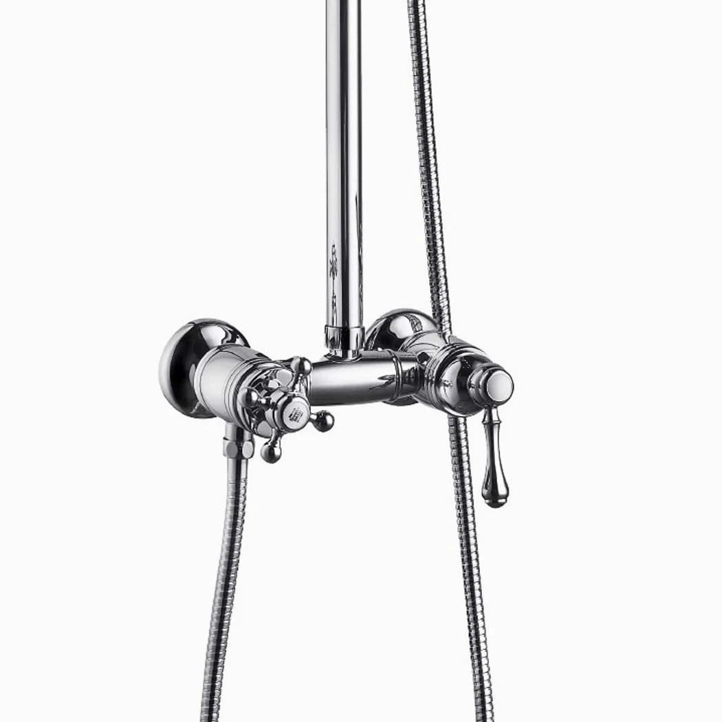 Essebagno Colonna doccia retrò Leeds 2 cromo