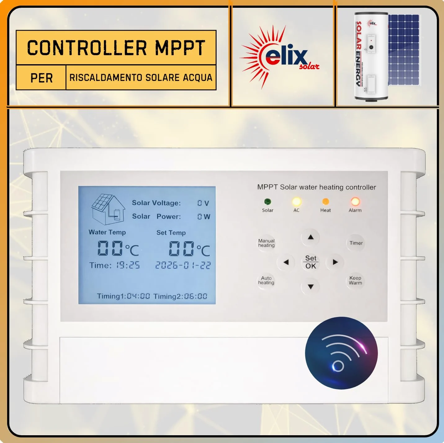 Scaldabagno Solare Fotovoltaico PV Elix 150/200 L | MPPT (con MPPT, 200L, DC 1500W)