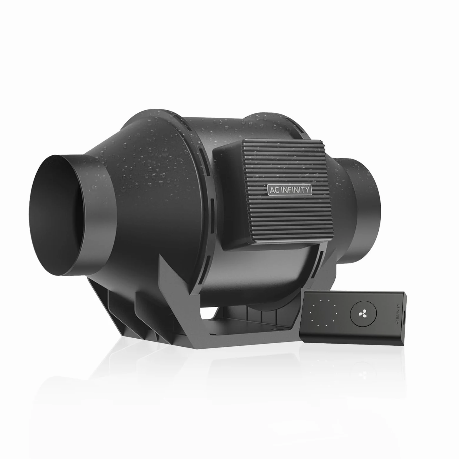 AC Infinity CLOUDLINE H4 - Ventola a condotto silenziosa da 100 mm, con regolatore di velocità, a prova di umidità, IP65, ventilatore di aspirazione per tende da coltivazione, camere di