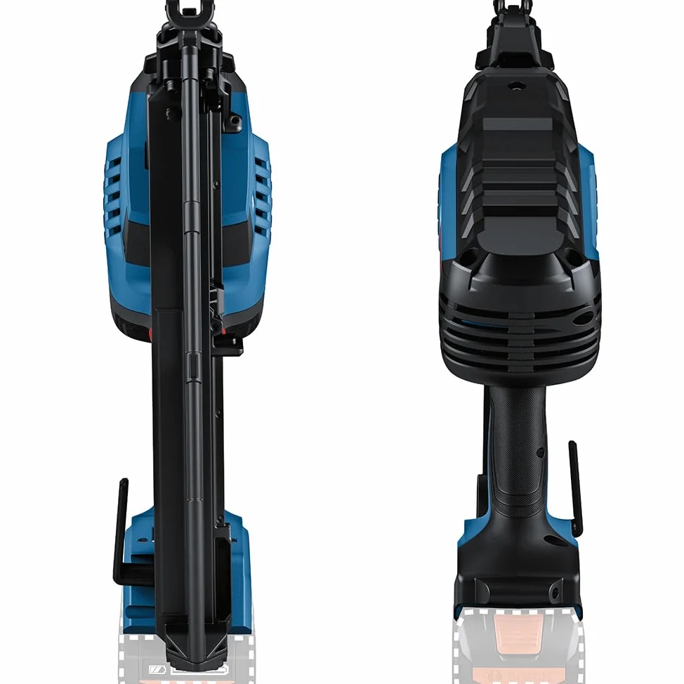 Bosch Professional 18V System Chiodatrice legno GNH 18V-64 MD (azion.sing./a contatto,idonea per i seguenti chiodi: 32–64 mm,15 GA (1,8 mm) e ang. caricatore da 34°, L-BOXX, senza batt./caricabatt.)