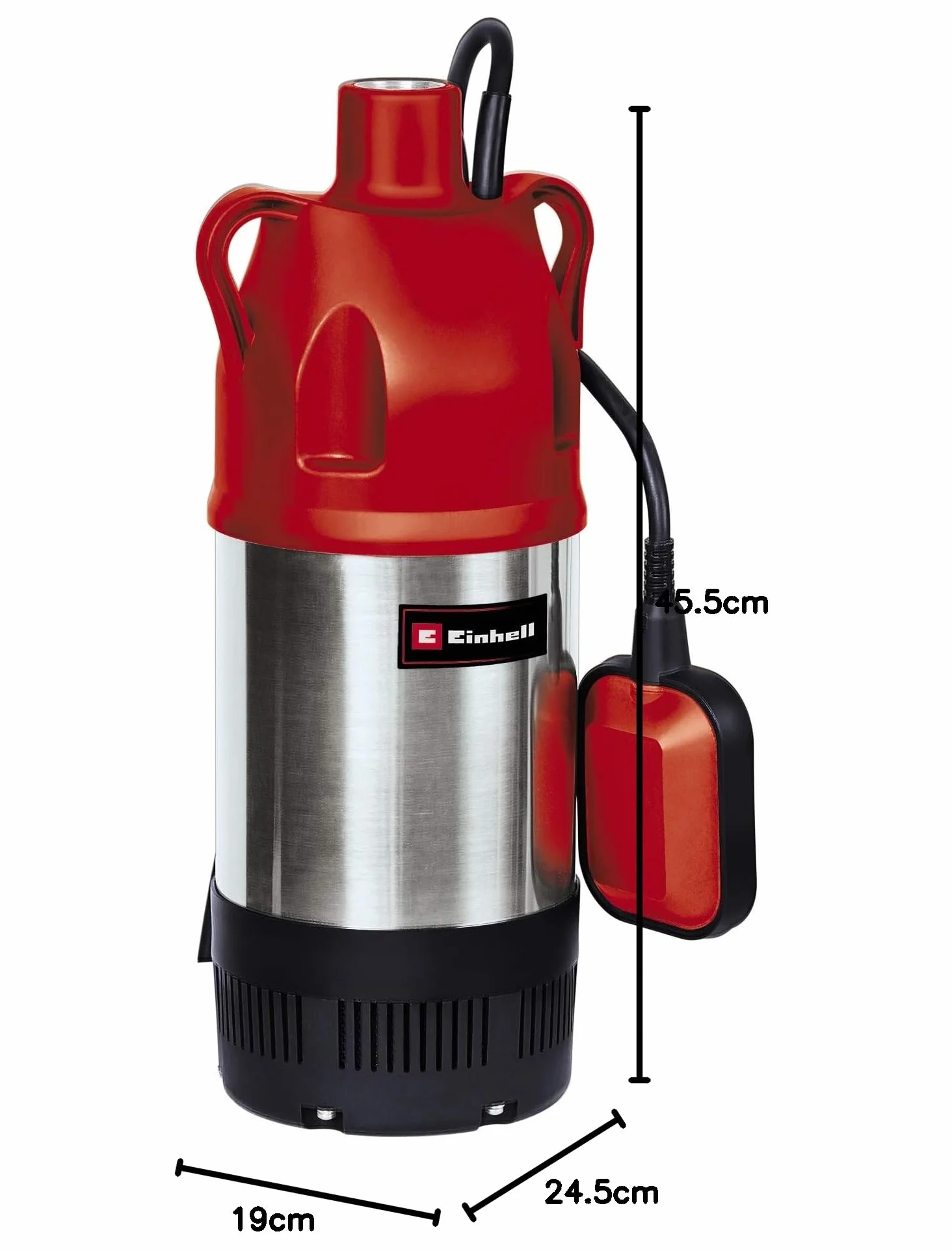 Einhell GC-PP 900 N Pompa di profondità (900 W, portata max 6000 L/h, prevalenza 32 m, immersione max 7m, 3 giranti)
