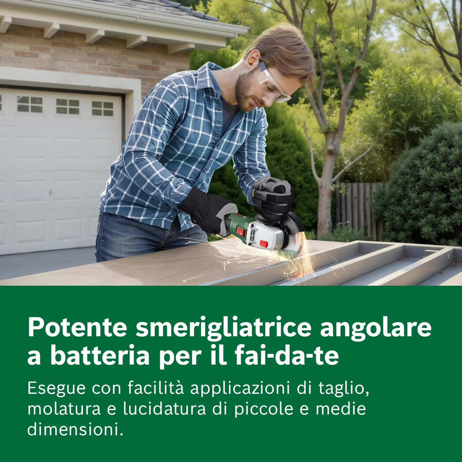 Bosch 18V System Smerigliatrice angolare a batteria PWS 18V-70 (Per lavori di taglio e smerigliatura di piccole e medie dimensioni; diametro del disco abrasivo: 125 mm)