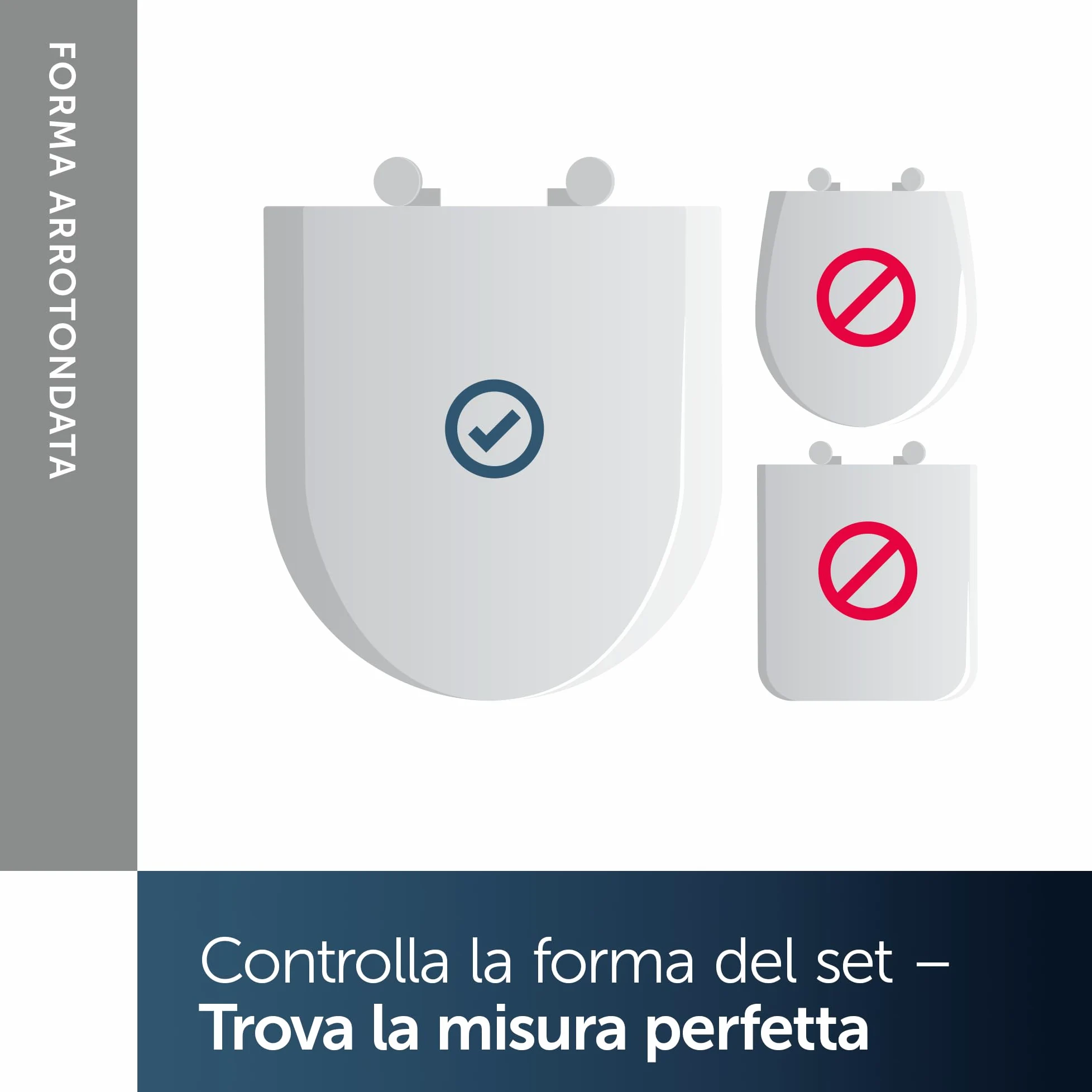 Ideal Standard Fiorile Sedile WC, forma arrotondata, Sedile del water resistente, incluso set di cerniere per una facile installazione, realizzato in materiale robusto – Bianco (345x475 mm)