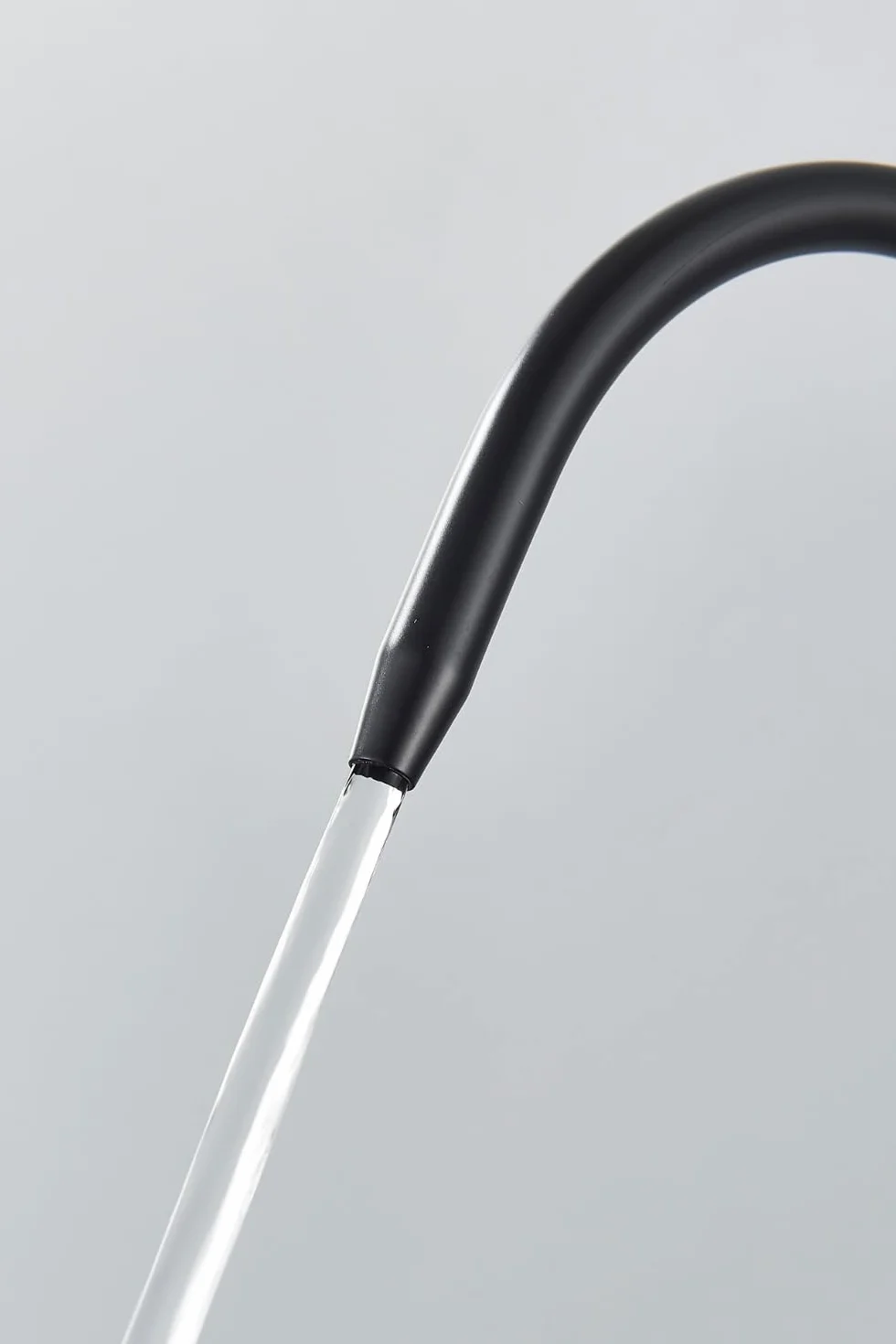 Nordic - Rubinetto da cucina a 3 vie, con collegamento filtro dell'acqua, doccetta estraibile, girevole a 360°, vie d'acqua separate, 2 tipi di getto, cartuccia in ceramica, nero opaco