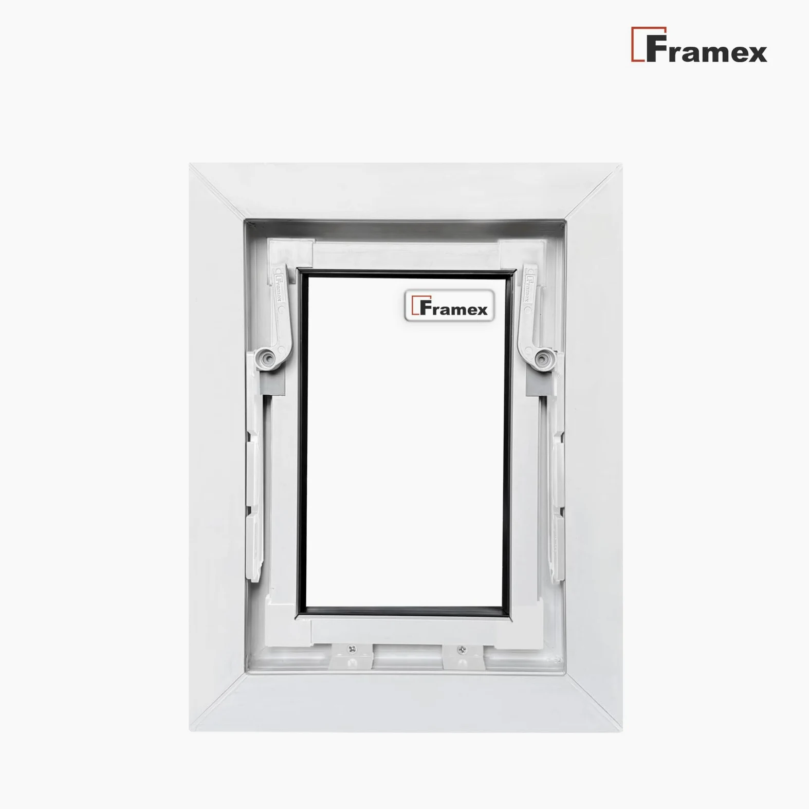 Finestra in PVC, a Ribalta e a Battente, Bianca, 60 x 40 cm (600 x 400 mm), Vetro Singolo – Finestra in PVC con funzione di ribalta e a battente, per ventilazione, scantinati