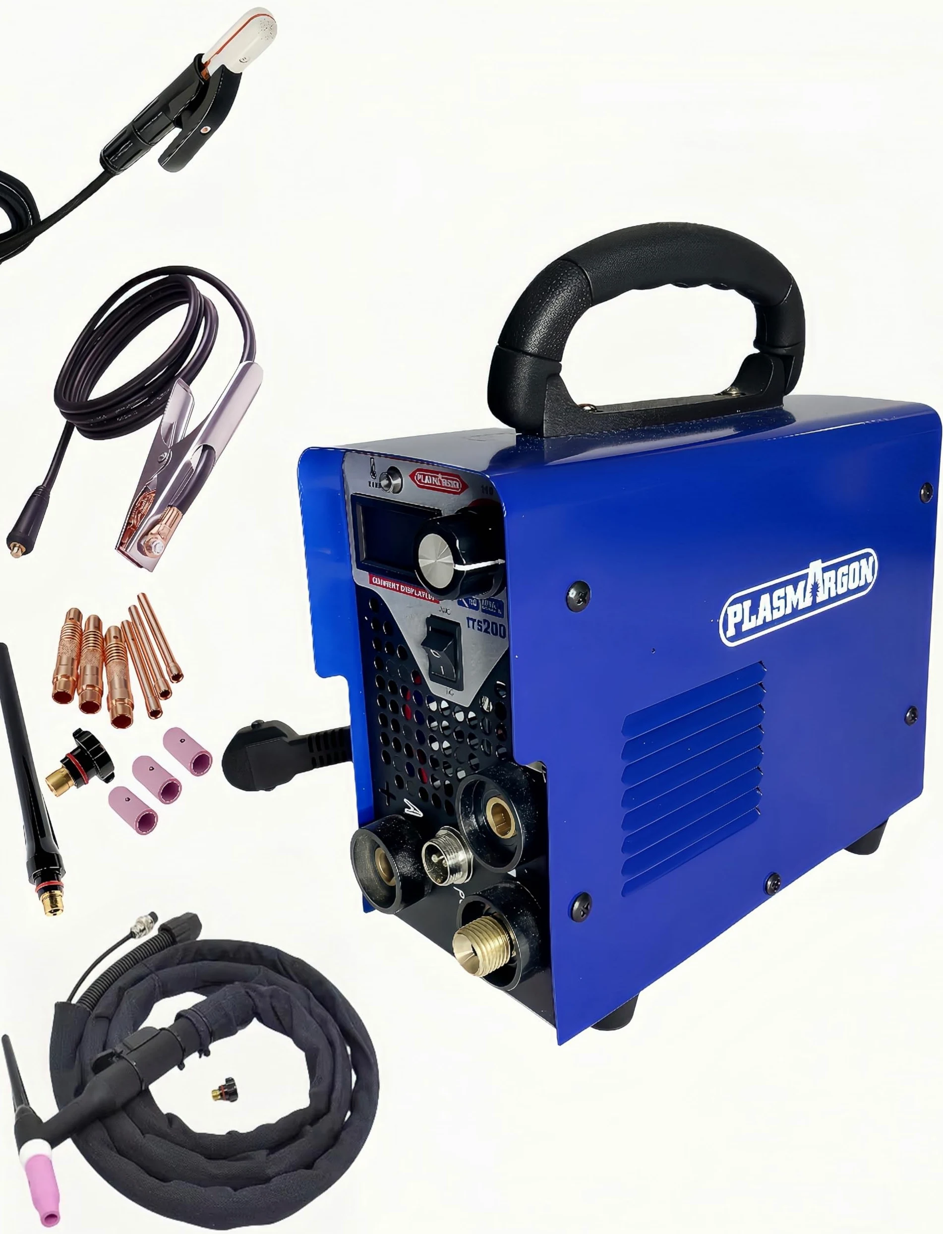 ITS-200 TIG Saldatrice con 200 Amp e MMA, 2 in 1 Combi TIG saldatrice DC TIG per saldatura di acciaio, acciaio inossidabile