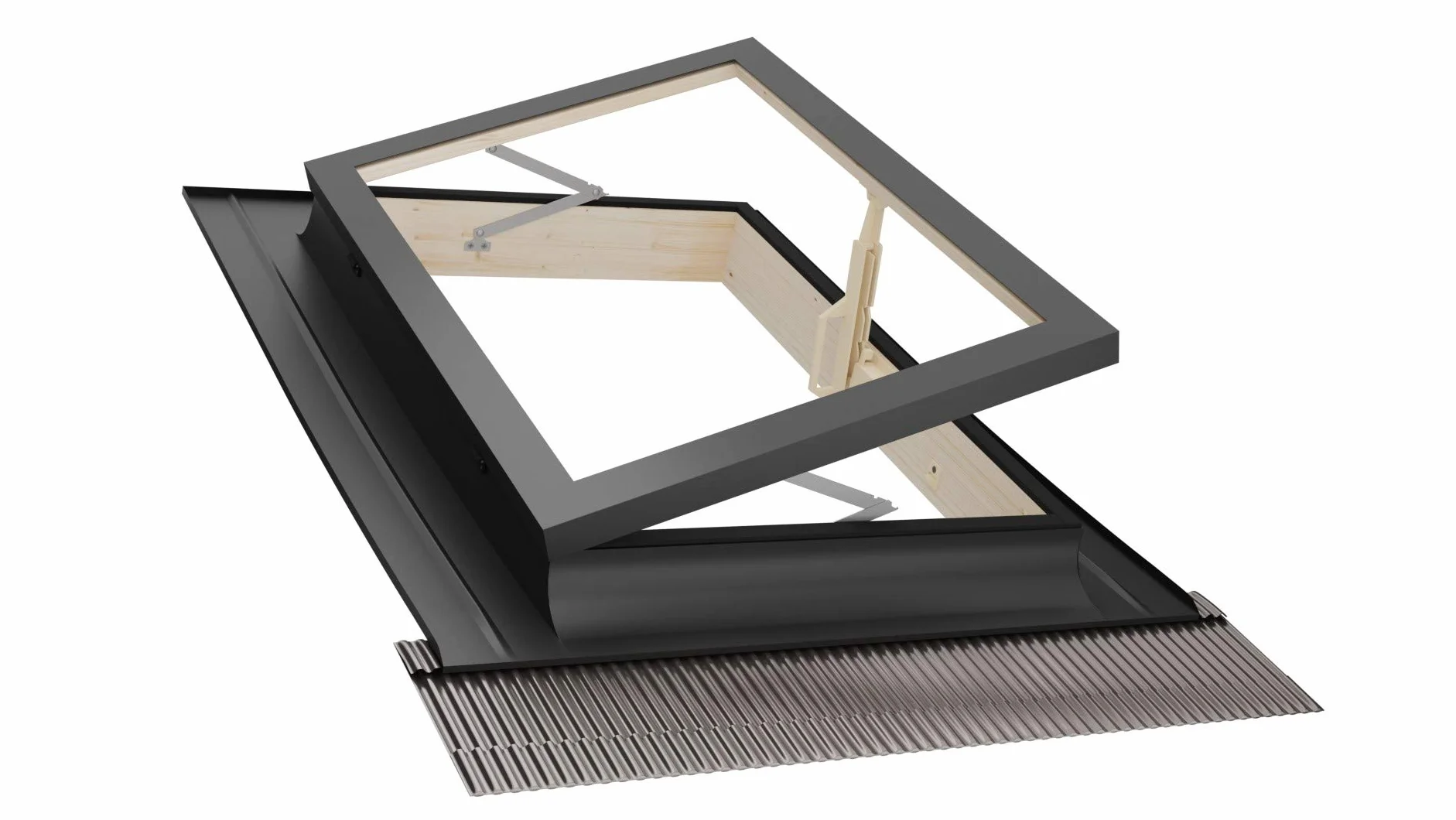 Emica Lucernario Best apertura Libro Doppia Vetrata (45x55 Base x Altezza)
