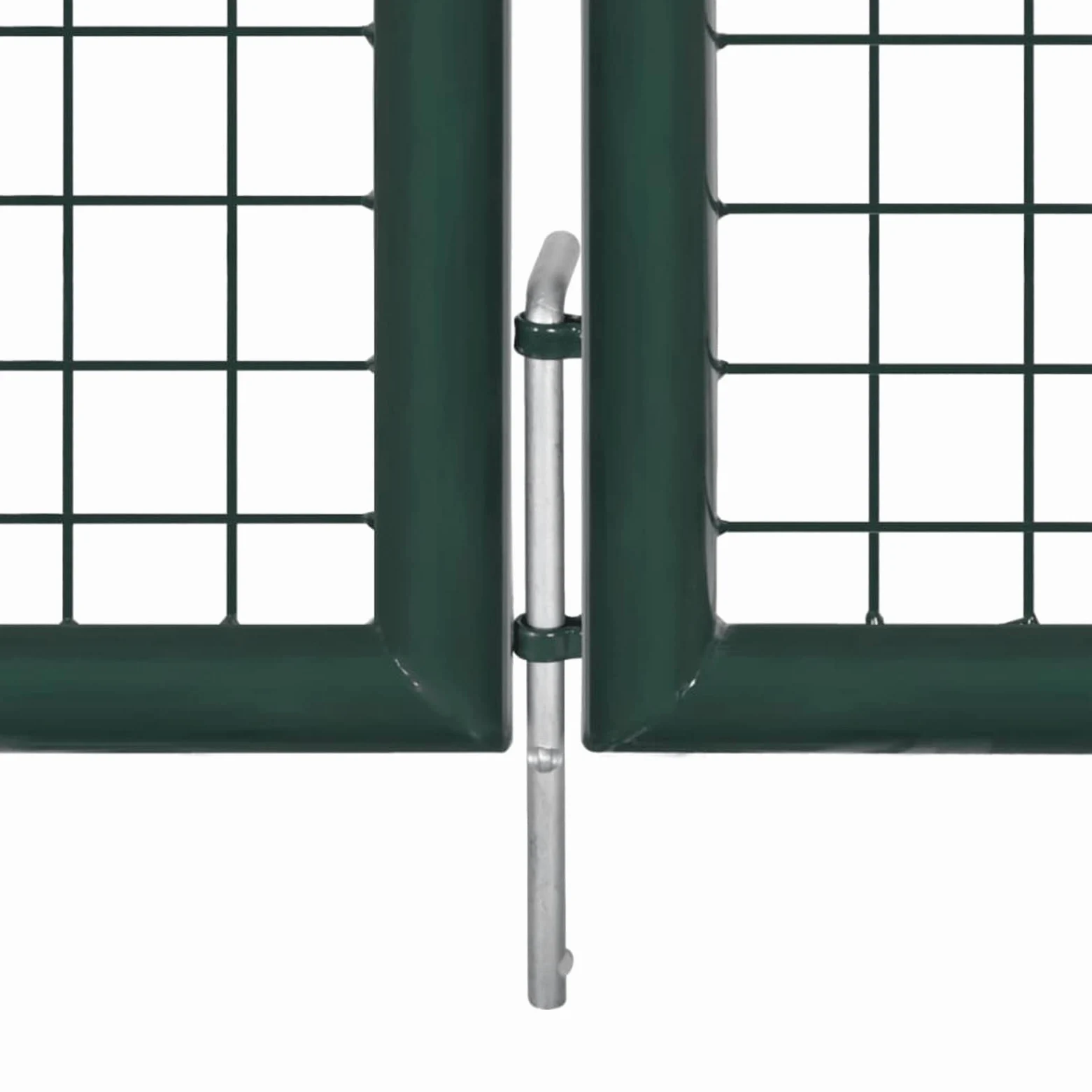 Gecheer Cancello,Doppio,da Giardino,Esterno,in Rete Acciaio Zincato,Verde Scuro,306x250 cm,Cancello Doppia Anta,Cancello da Giardino,Cancello Metallo,Cancello Acciaio,Cancello per Recinzione