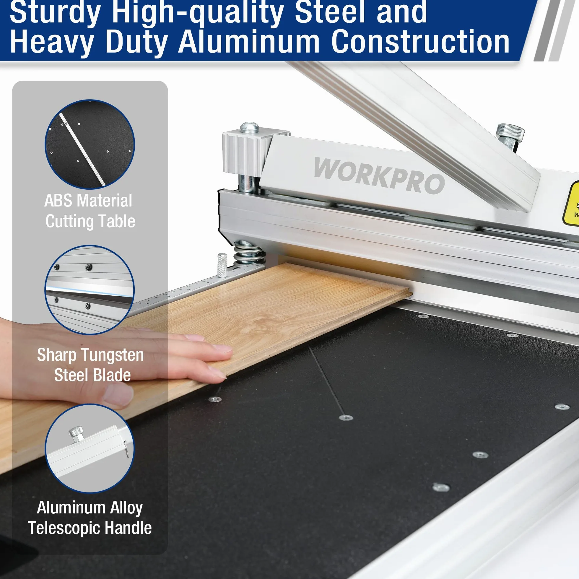 WORKPRO Taglierina per laminato, Taglierina per pavimenti