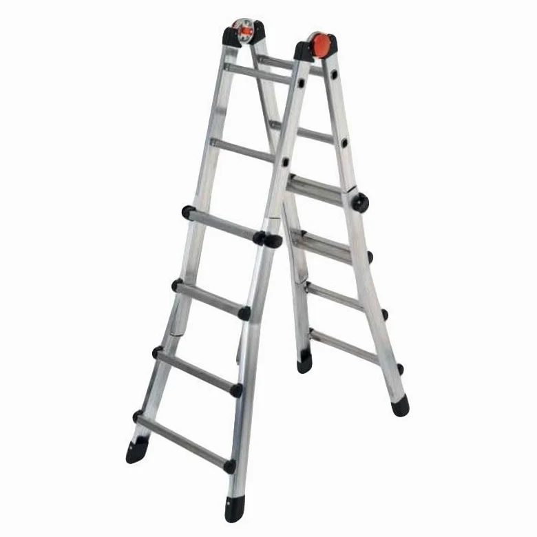 SCALA TELESCOPICA 4+5 PEPPINA - IN ALLUMINIO 8+9 - max 520 cm - Made in Italy GIERRE