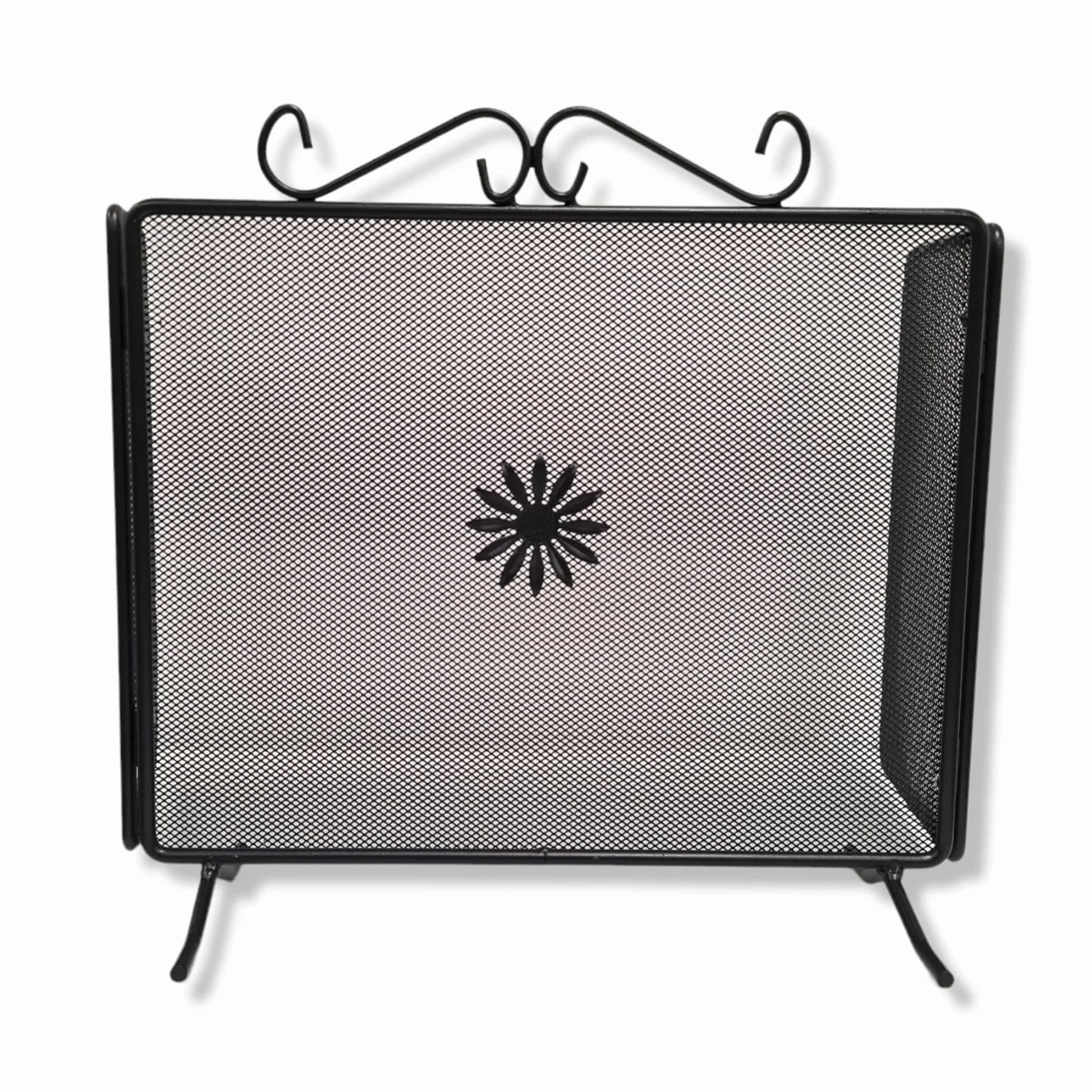 OEM Skermo per camino in Ferro battuto, Rustico, Nero, 9.7 pounds, 90 x 50 cm