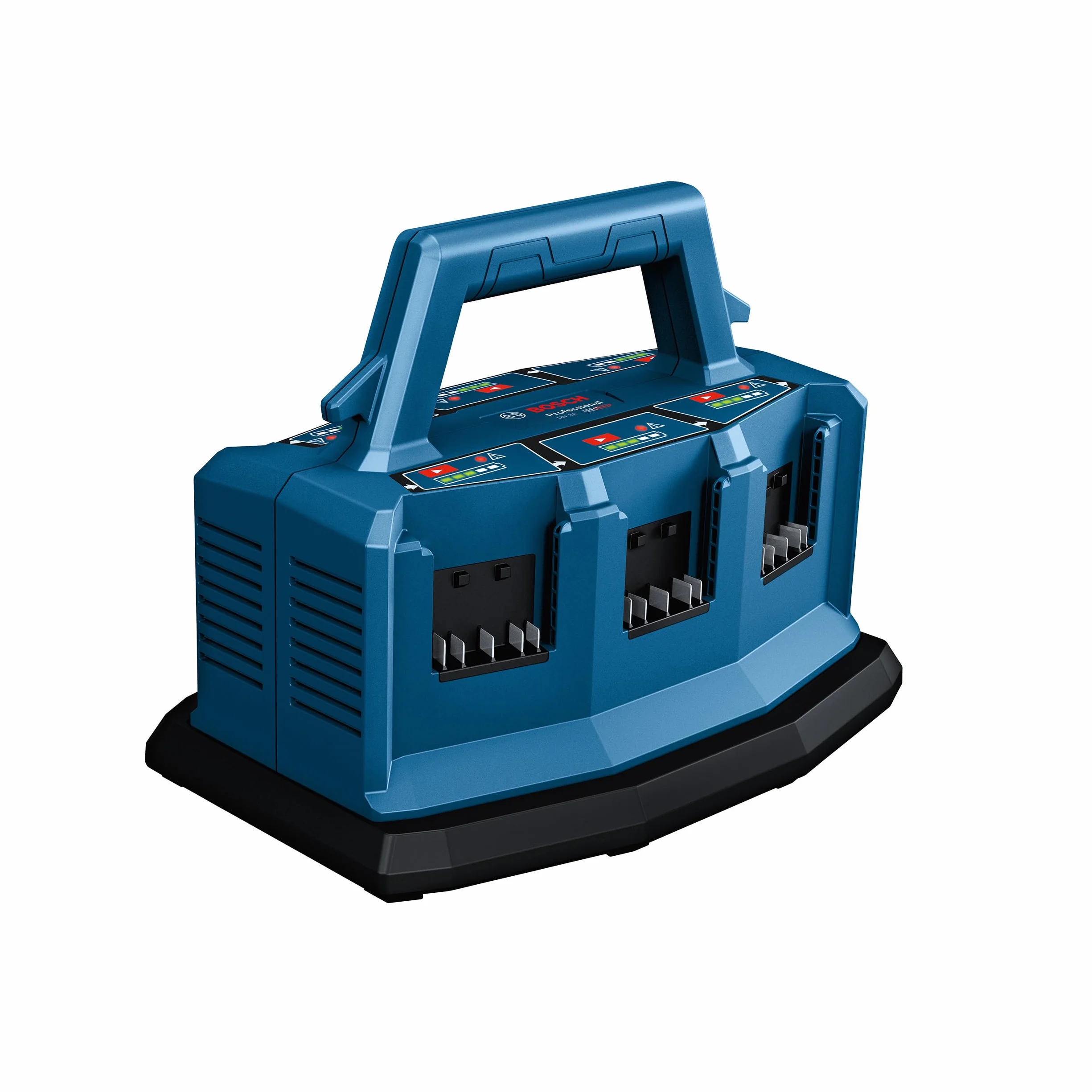Bosch Professional 18V System Caricabatteria multiplo GAL 18V6-8 (incl. corrente di carica della batteria: 8A, incl. adattatore L-BOXX, senza batteria)