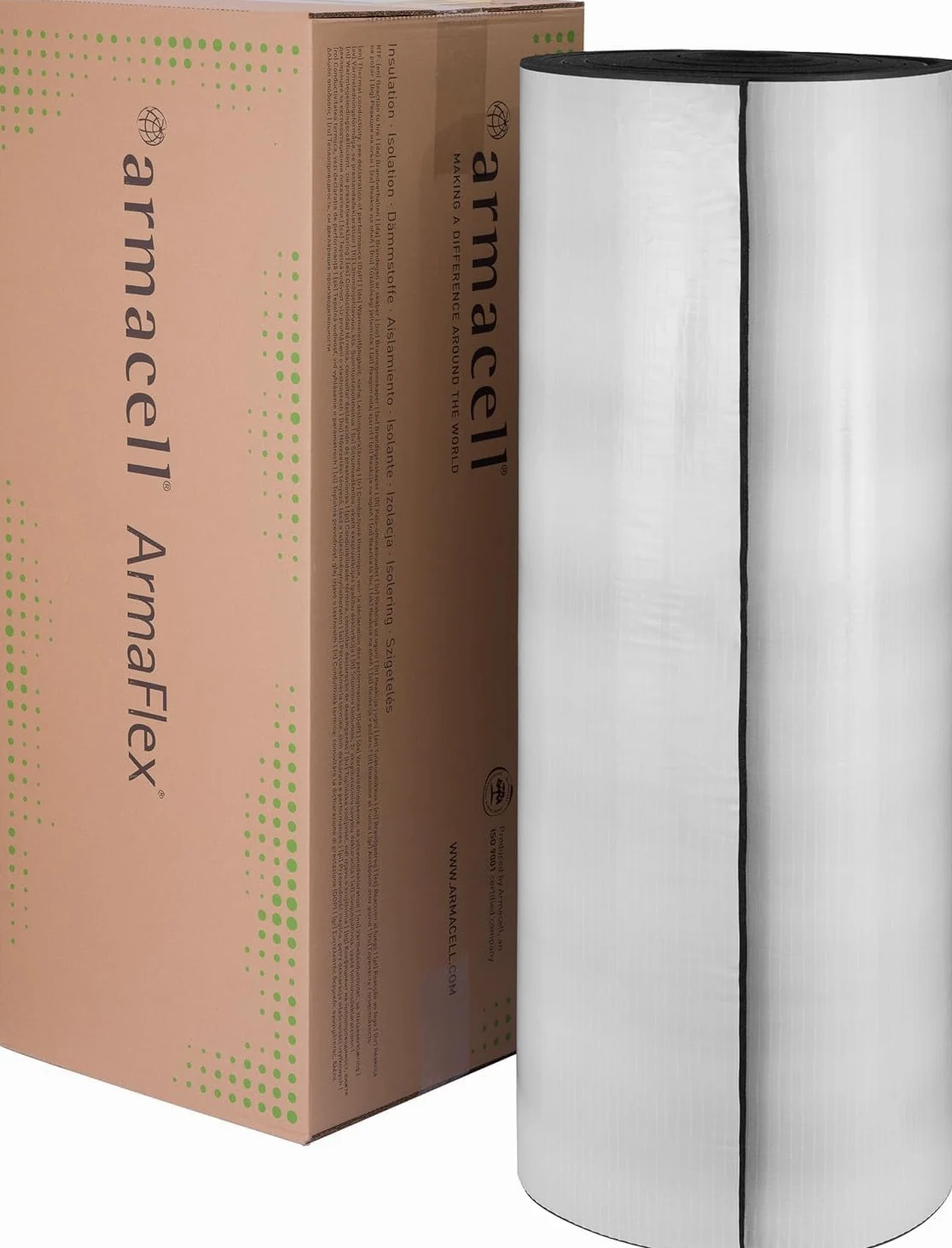 Armacell Armaflex - Materassi isolanti autoadesivi in gomma, 6mm-32mm (autoadesivo, 9mm - 10m x 1m)