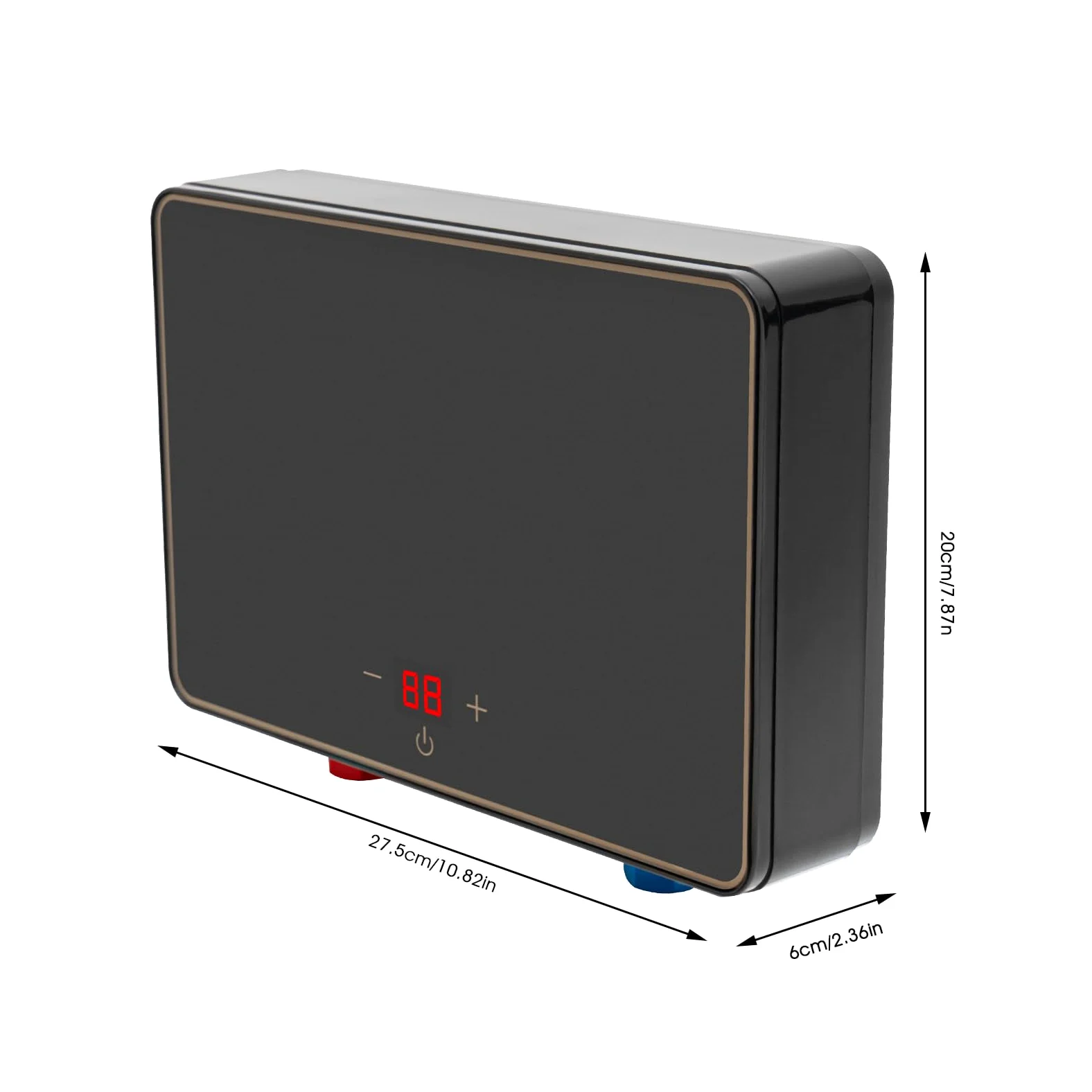 Scaldabagno elettrico senza serbatoio, mini scaldabagno istantaneo, scaldabagno elettrico istantaneo 220V 3.5KW-5.5KW