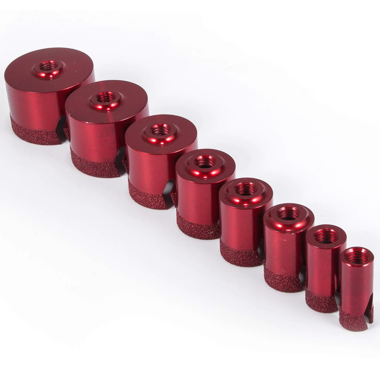 10 Pezzi Punte Diamantate per Trapano M14 (per Smerigliatrice Angolare) Sega a Tazza Diamantati per Piastrelle, Granito, Marmo e Porcellana, dal diametro di 20, 25, 32, 35, 40, 50, 60, 68 mm