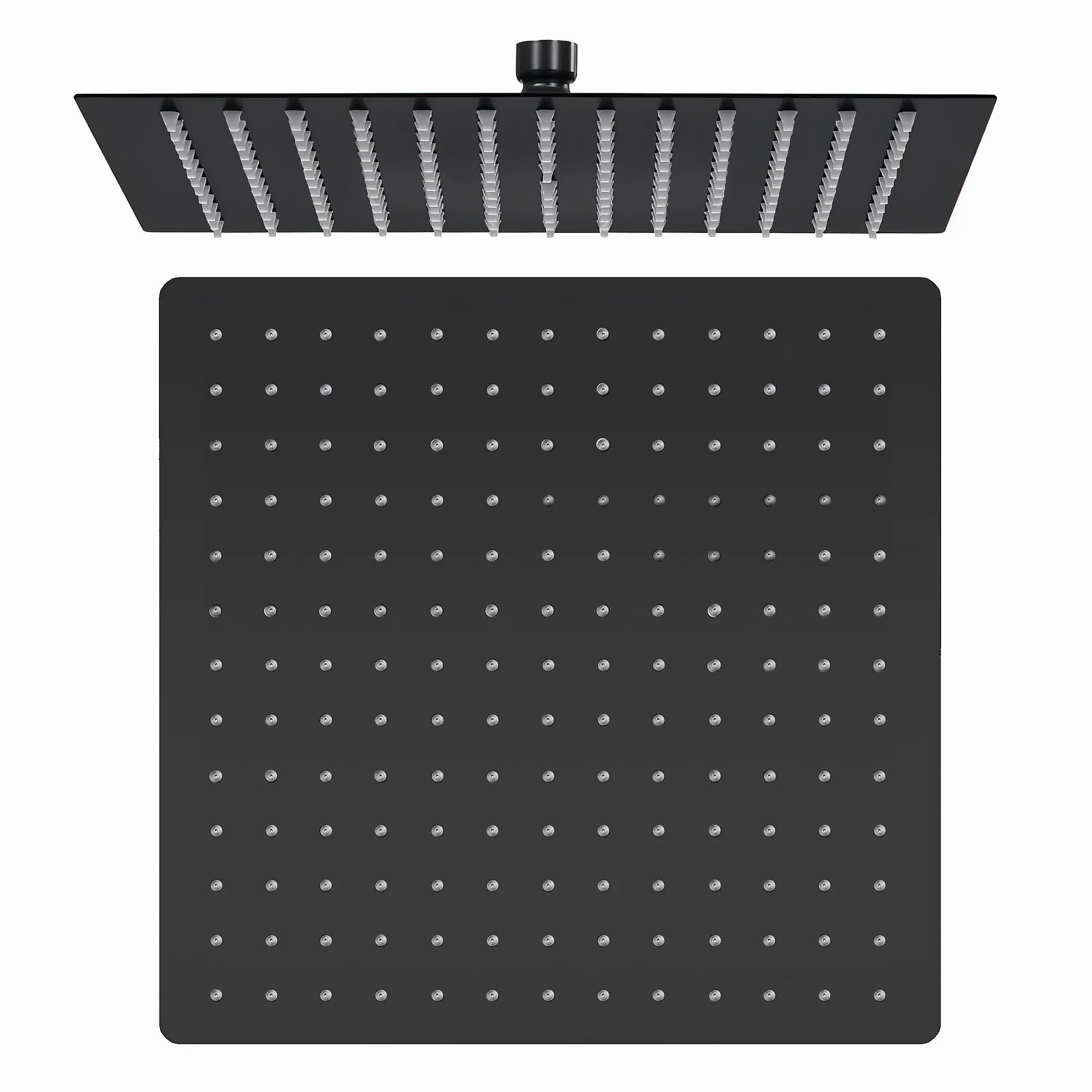 VALAZ Doccia Incasso Nero Opaco | Miscelatore Doccia Incasso Spruzzatore Effetto Pioggia | Installazione a Parete Facile | Inossidabile, Rotondo, Spruzzatore 20 cm, Serie Miño