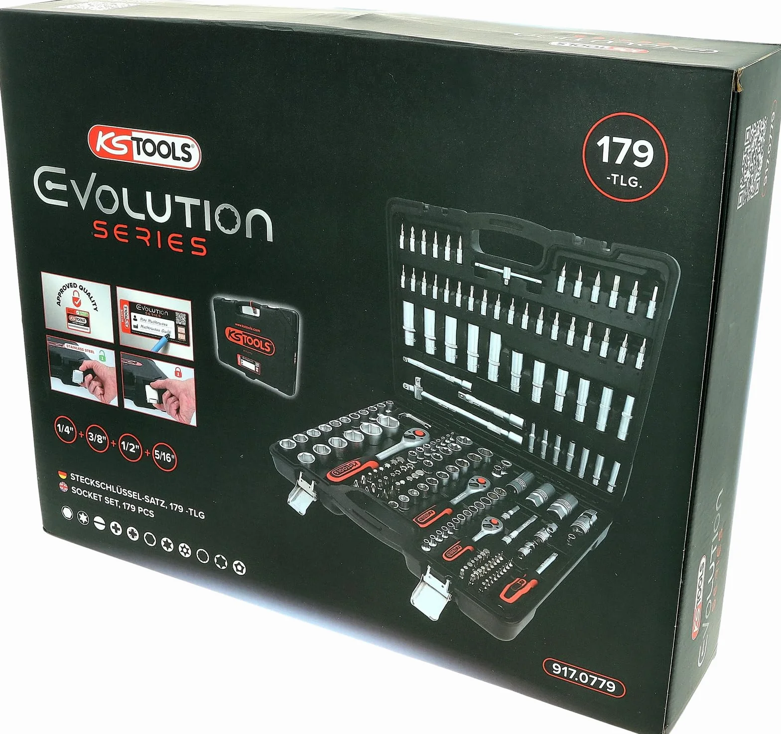 KS Tools 917.0779 Serie di Chiavi a Bussola, 179 Pezzi