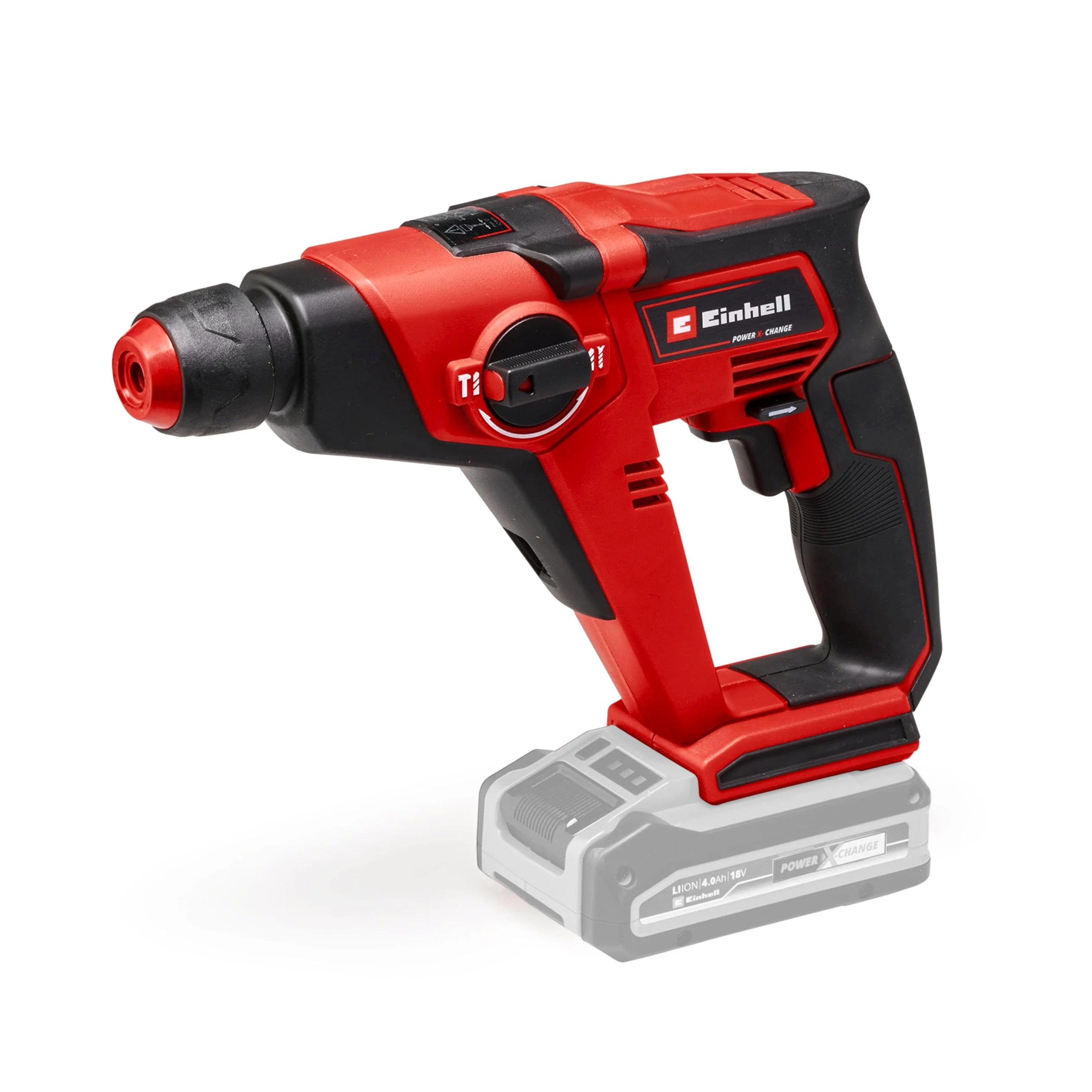 Einhell tassellatore a batteria TE-HD 18/12 Li - Solo Power X-Change (Bit Adapter incluso nella dotazione di consegna, 1,3 Joule, SDS+, 12 mm su cemento)