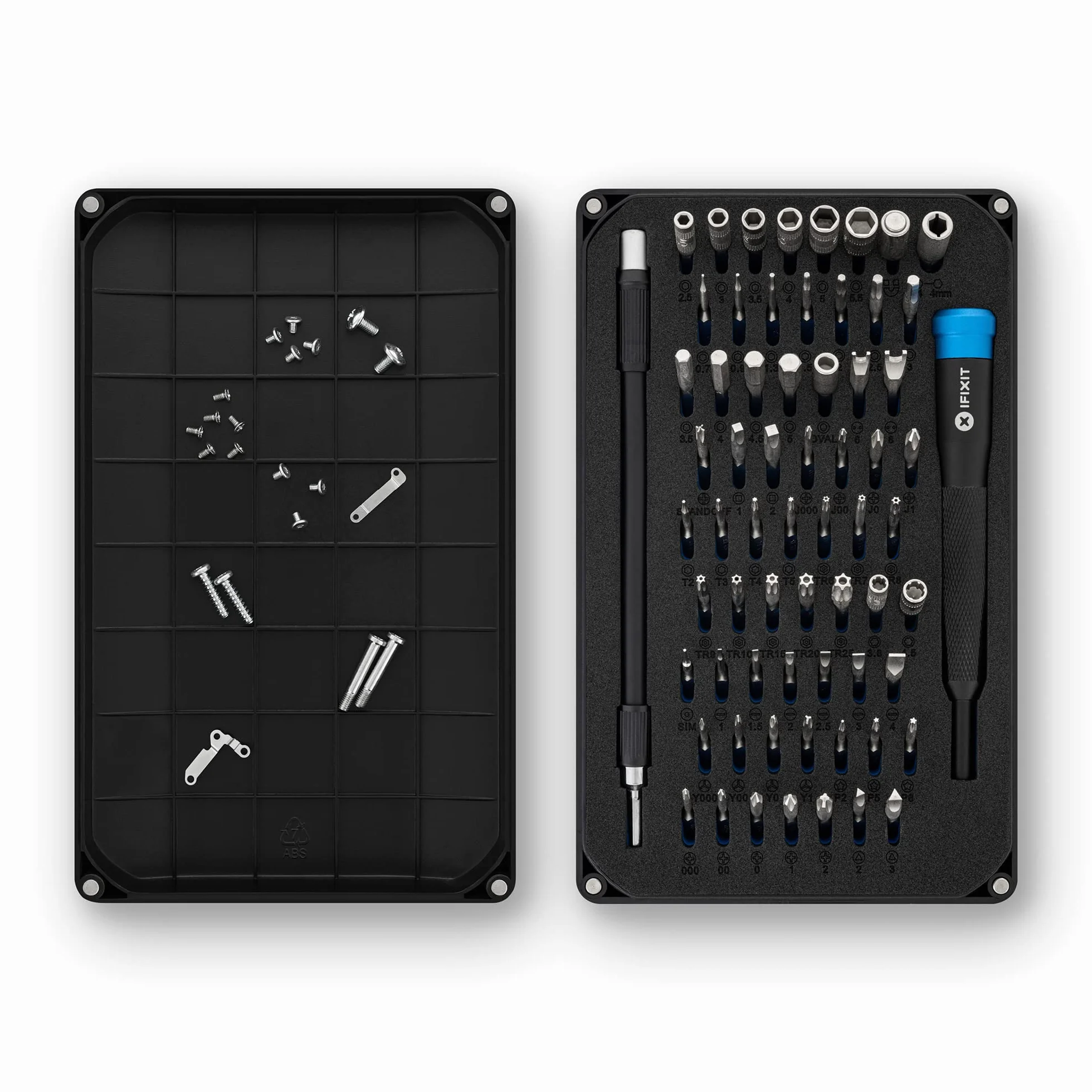 iFixit Mako Precision Bit Set, set di punte da cacciavite di precisione, con 64 punte per cacciavite (4 mm), per smartphone, tablet, console ecc.