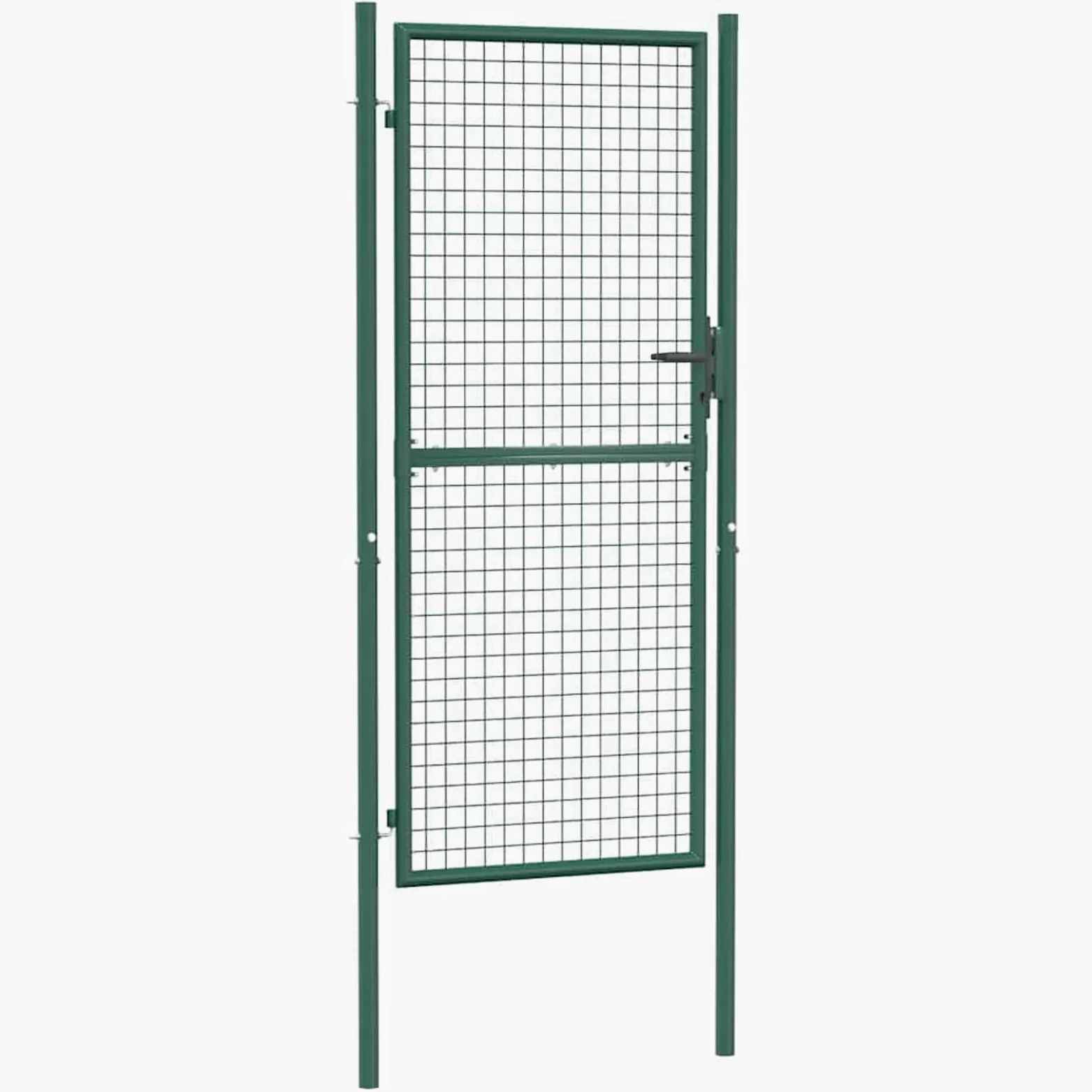 Gecheer Cancello,per Recinzione,da Giardino,Singolo,in Acciaio,Verde,100x250 cm,Cancello Singolo,Cancello da Giardino,Cancello Metallo,Cancello Acciaio,Cancello per Esterno