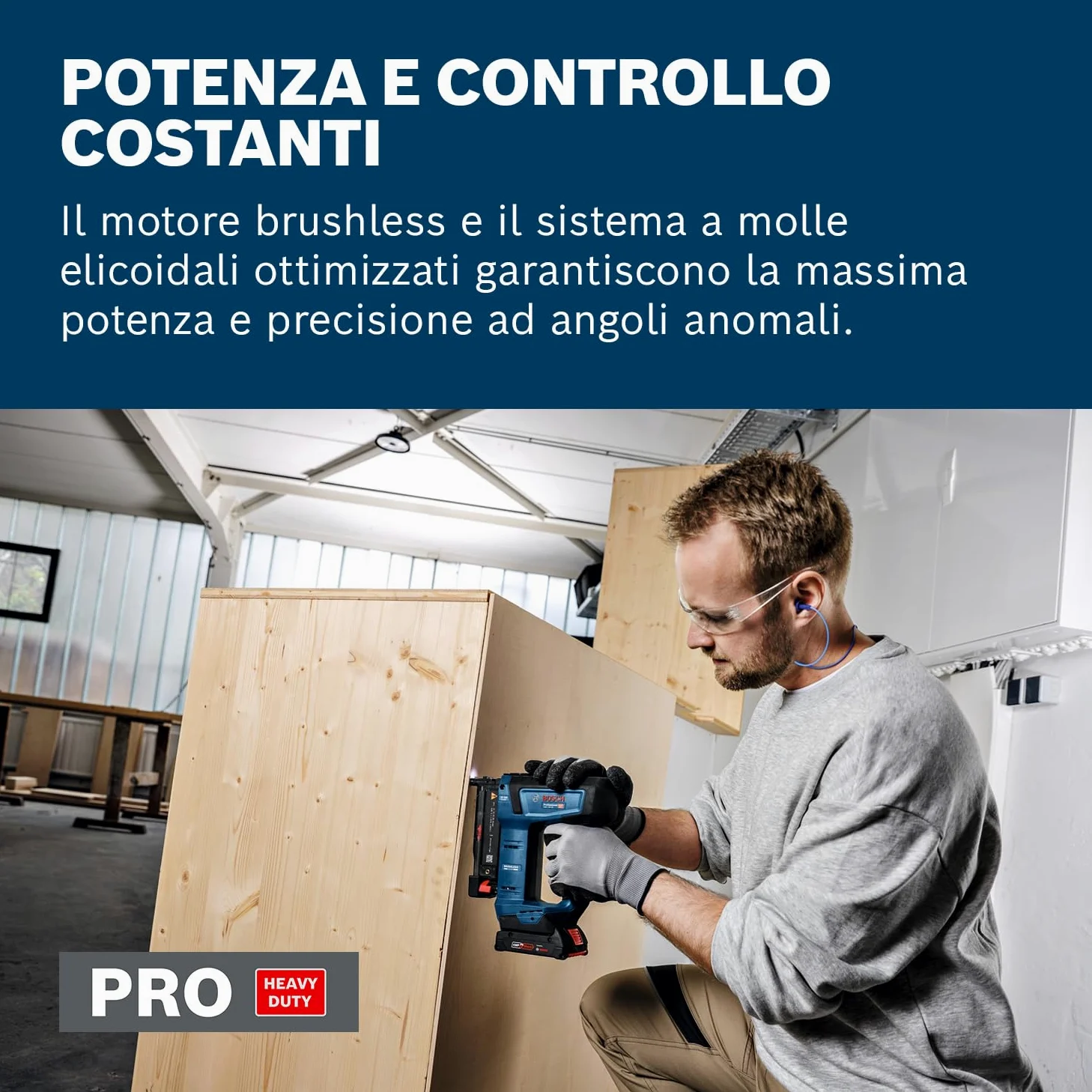Bosch Professional 18V System Chiodatrice per legno a batteria GNH 18V-35 (rinculo ridotto, motore brushless, incl. gancio per cintura)