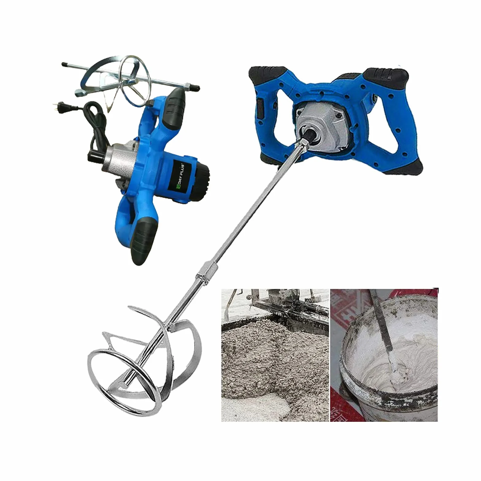 2600W Miscelatore Professionale, Miscelatore per Malta, Miscelatore Cemento, Miscelatore per Colla, Mescolatore Betoniera, Qualità Industriale, 6 Vlocità