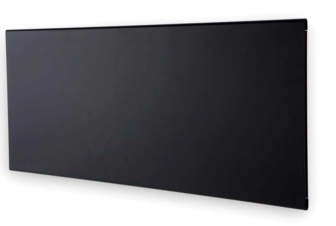 Adax Neo H - Convettore da parete Wifi con Termostato | Controllo smartphone | Termosifone Elettrico | Stufetta Elettrica Basso Consumo | Altezza 330 mm | Stufa Elettrica 1000W | KWT Nero | IP24C