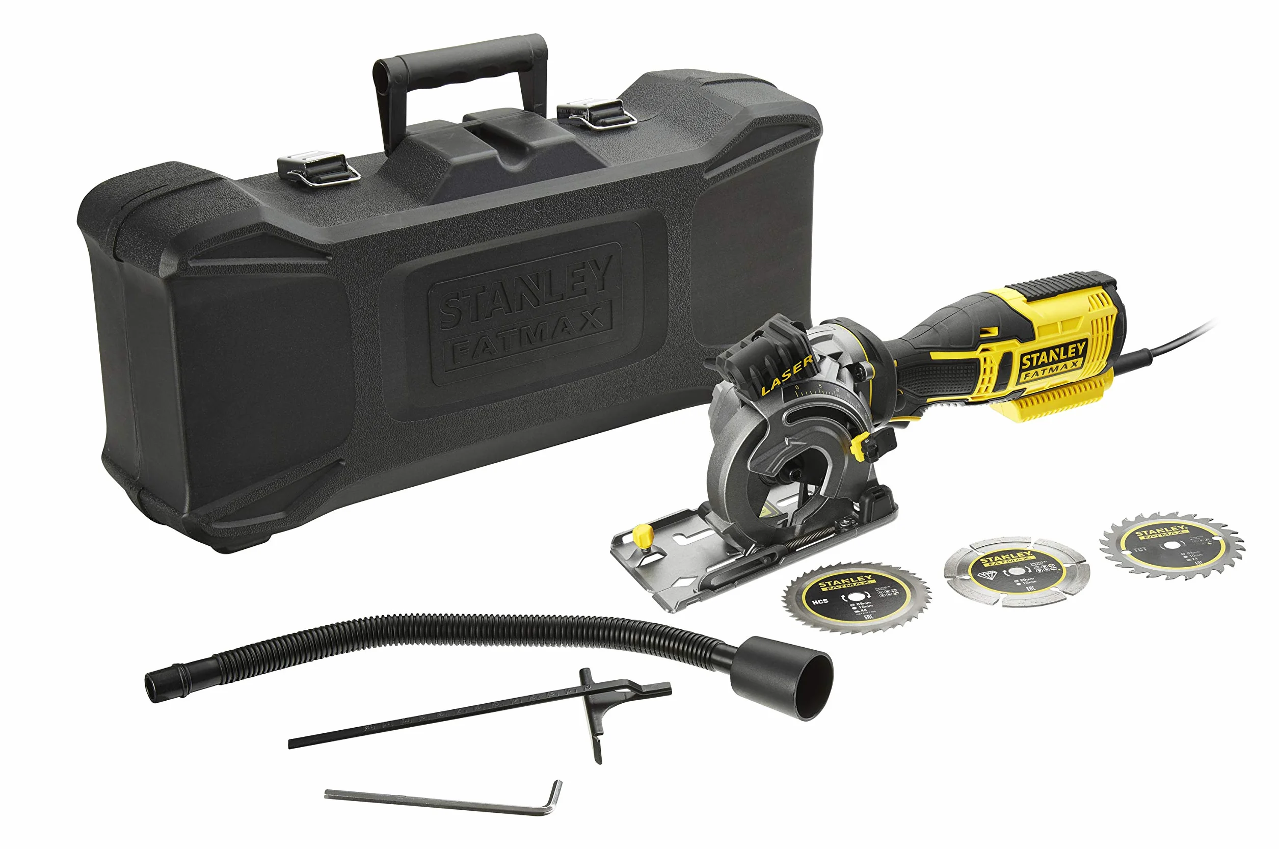 STANLEY FME380K-QS Mini-Sierra Circular de Mano 650W 89mm, 650 W