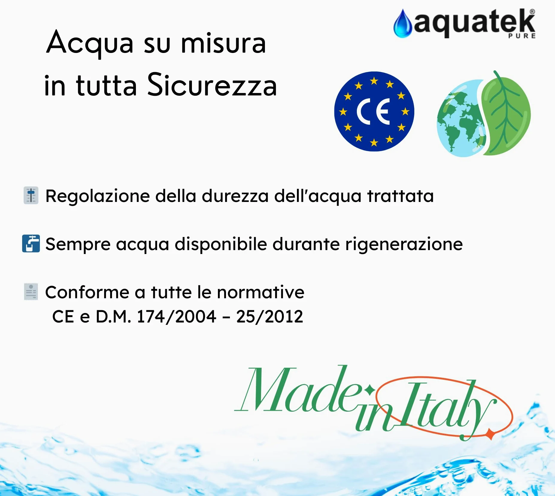 Aquatek - Addolcitore D'Acqua Automatico Cabinato Luxury 35 Litri Con Valvola Runxin F69P3 Pronto Installazione Riduzione Consumi Acqua E Sale Per Abitazioni Fino A 12 Persone Garanzia 2 Anni