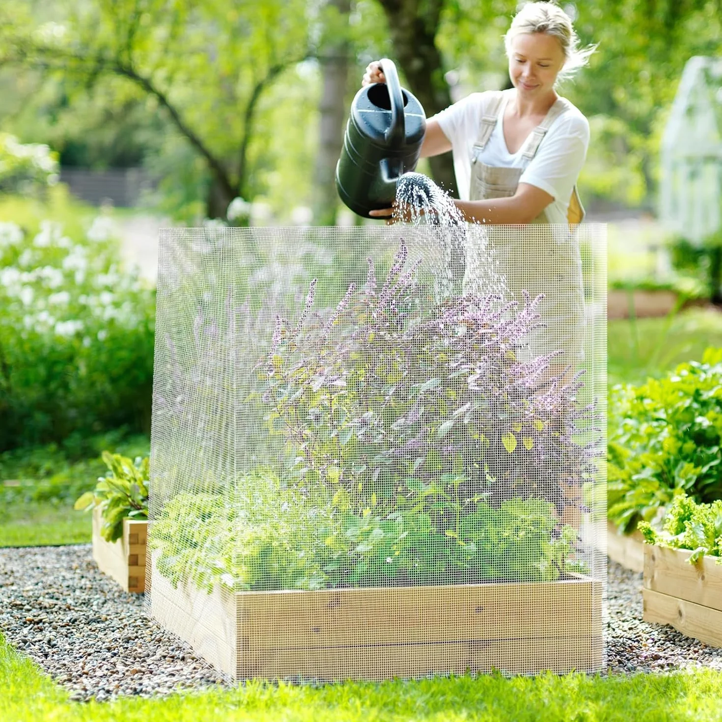 Amagabeli1M X 25M Zincato Maglia Quadrata Rete Giardino Saldatura 12,7mm a Calda Rete a Maglia Spessore 0,7mm Metallo Rete metallica Pollaio Rete metallica Saldata Gallina Chiusure VoliereDA130