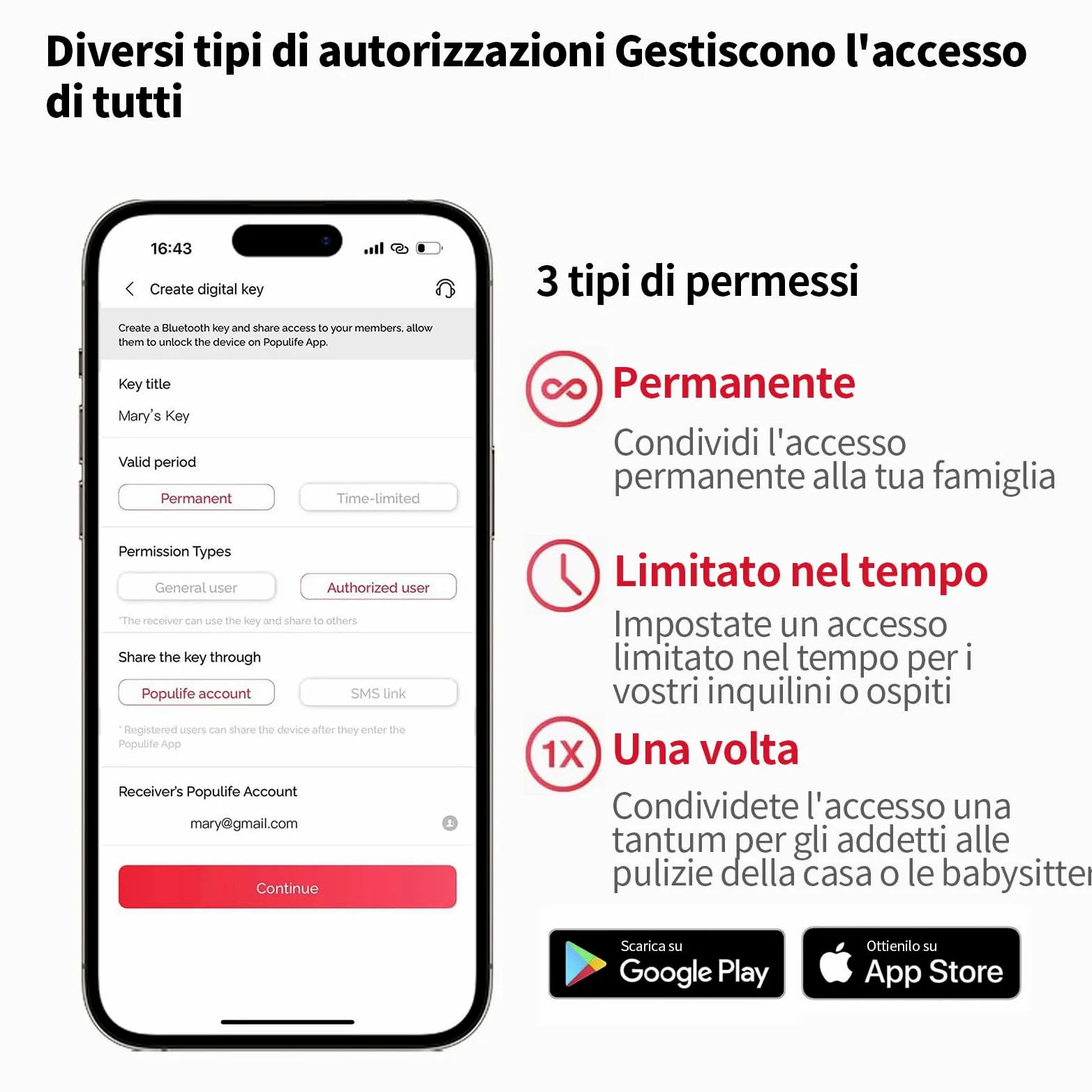 Populife Cassetta Chiavi WiFi con Gateway, Smart Cassetta Chiavi con Codice, Cassa di Sicurezza per Esterni con Controllo Remoto Wireless, Montabile a Parete e su Maniglia Key Box, Impermeabile IP66