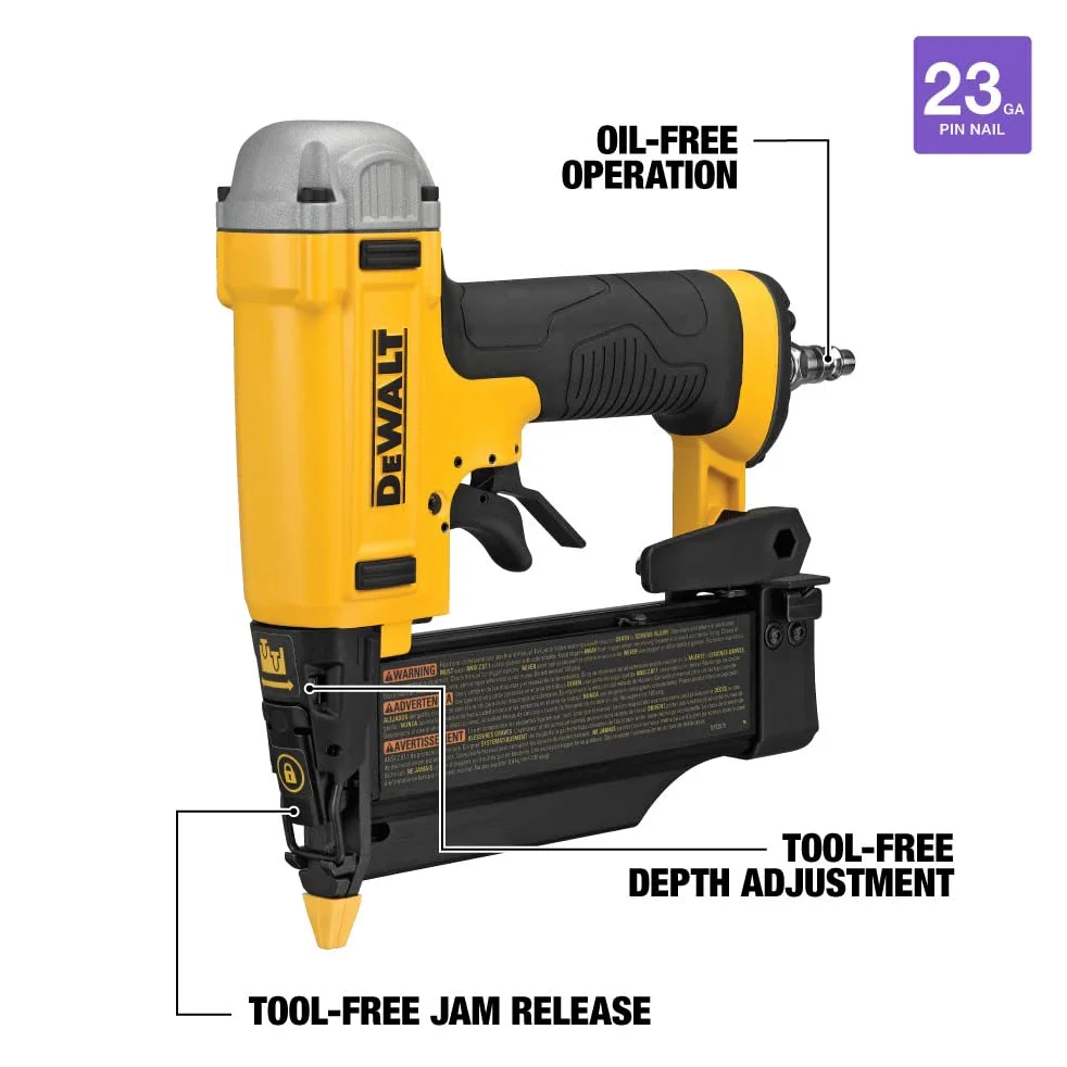 DEWALT Chiodatrice a spillo, calibro 23, 5,1 cm (DWFP2350K)