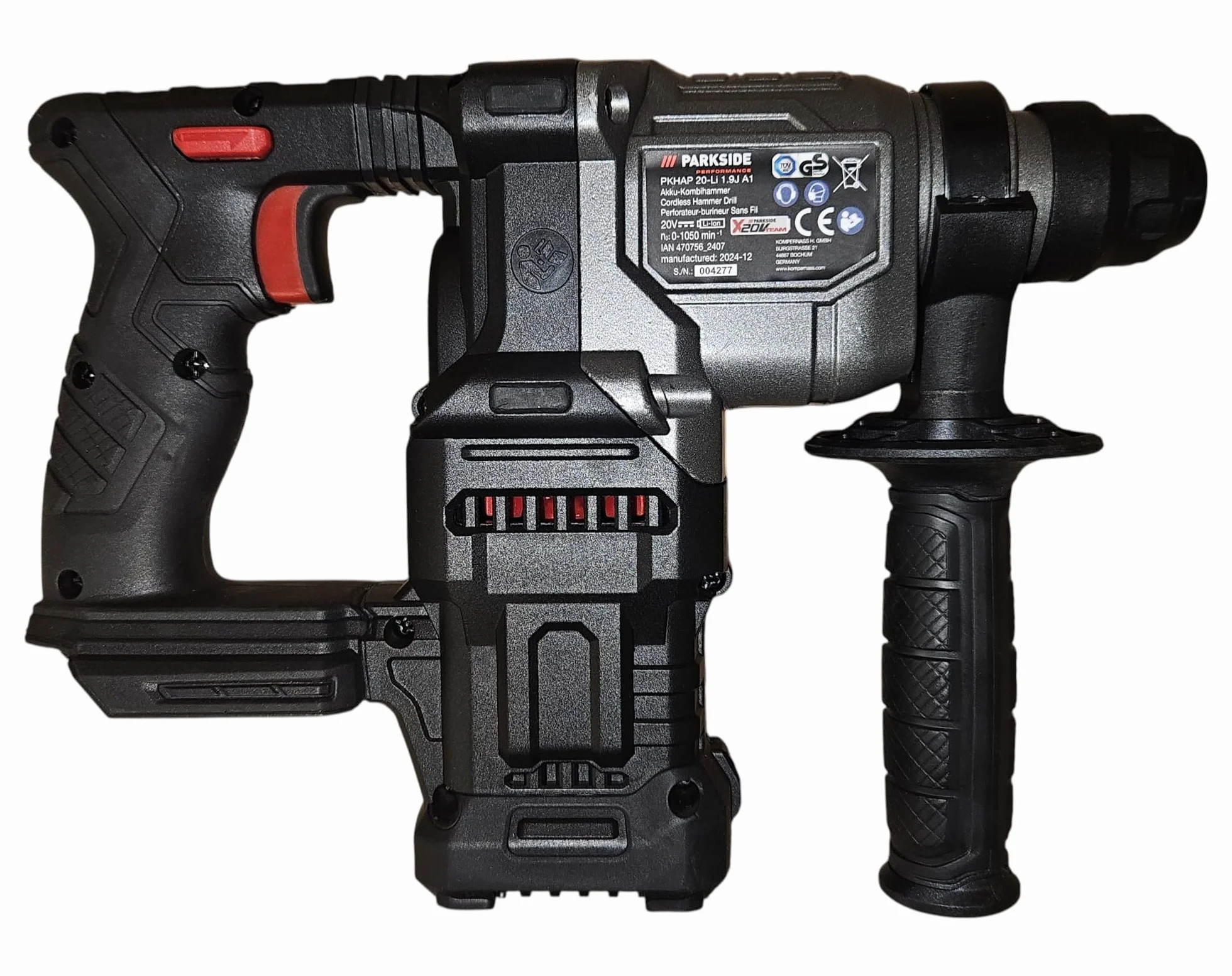 Parkside PERFORMANCE® - Martello combinato a batteria da 20 V "PKHAP 20-Li B2", senza batteria e caricabatterie, SDS-Plus