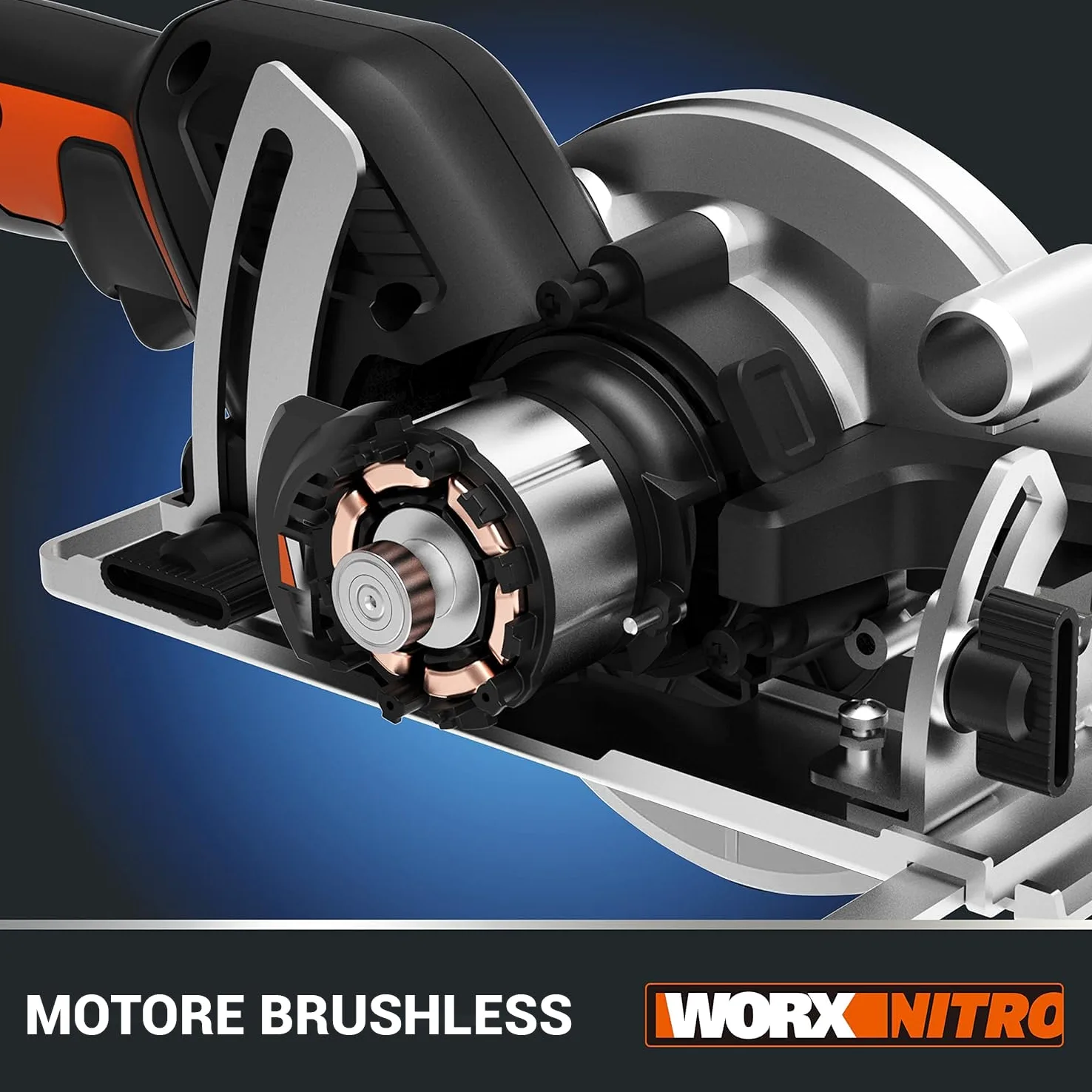 Worx WX531.9 Sega circolare compatta ad immersione ø 120mm 20V a batteria - solo corpo macchina