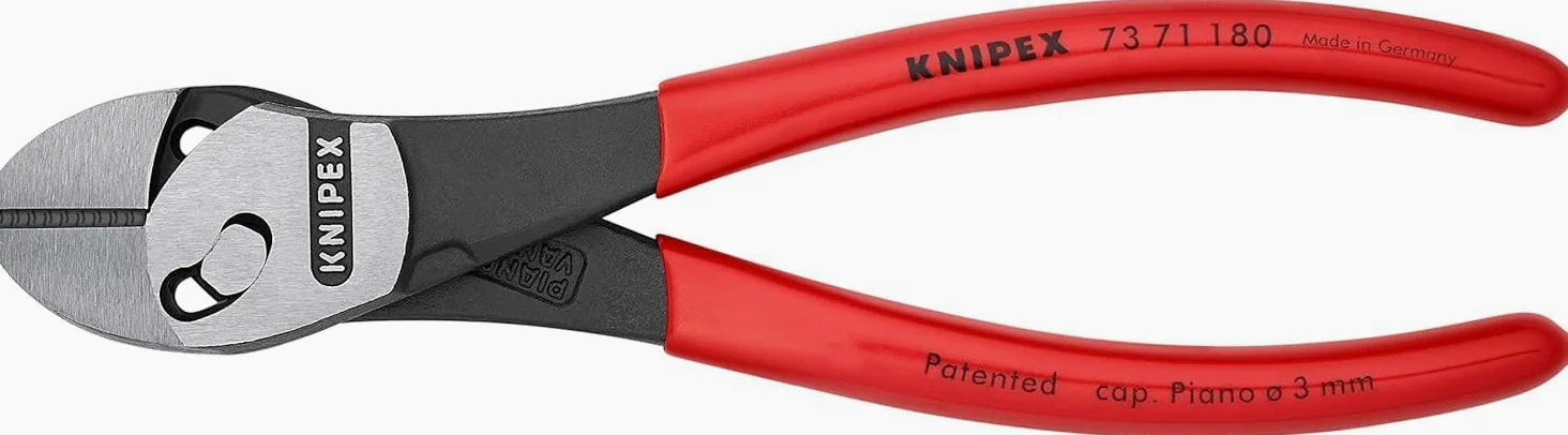 KNIPEX TwinForce Tronchesi laterale ad alta prestazione rivestiti in resina sintetica 180 mm, 73 71 180