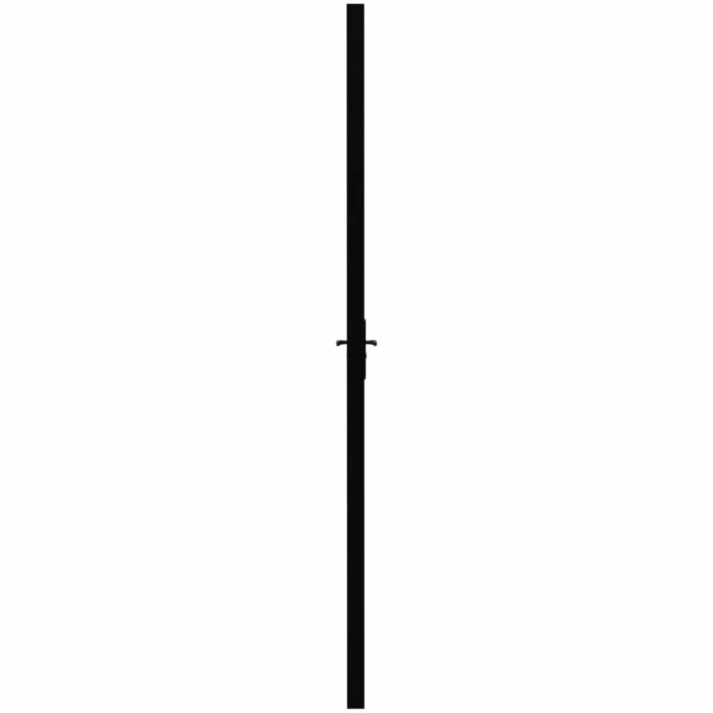 vidaXL Porta da Interno ESG Vetro e Alluminio 76x201,5 cm Nera