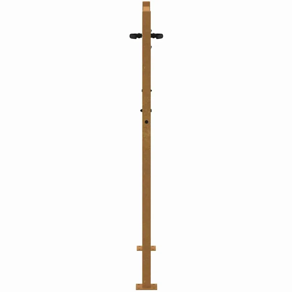 vidaXL Cancello da Giardino 100x150 cm in Acciaio Corten