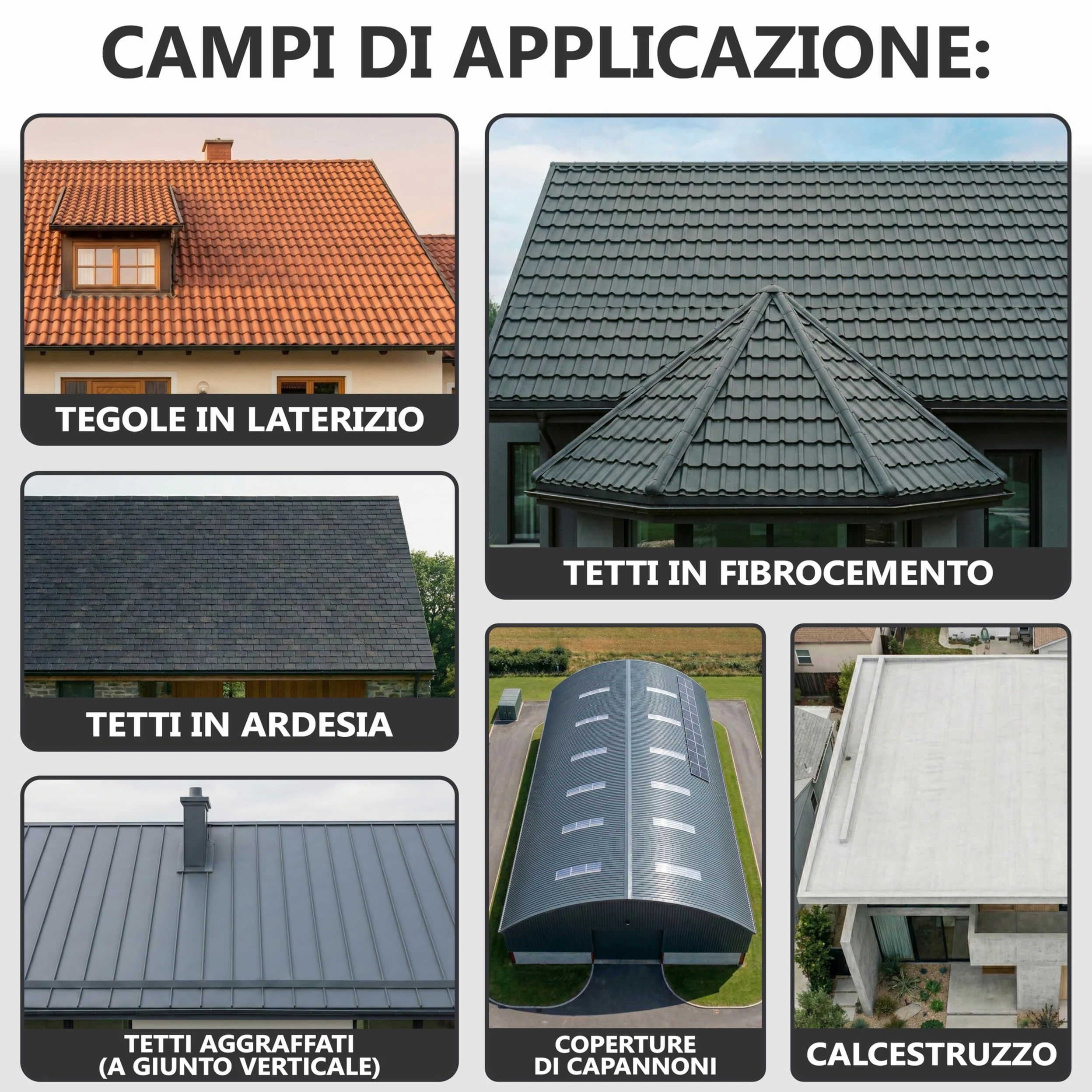 Vernice per tetto Pittura Manto di Copertura W510 Grigio antracite simile RAL 7016-20L