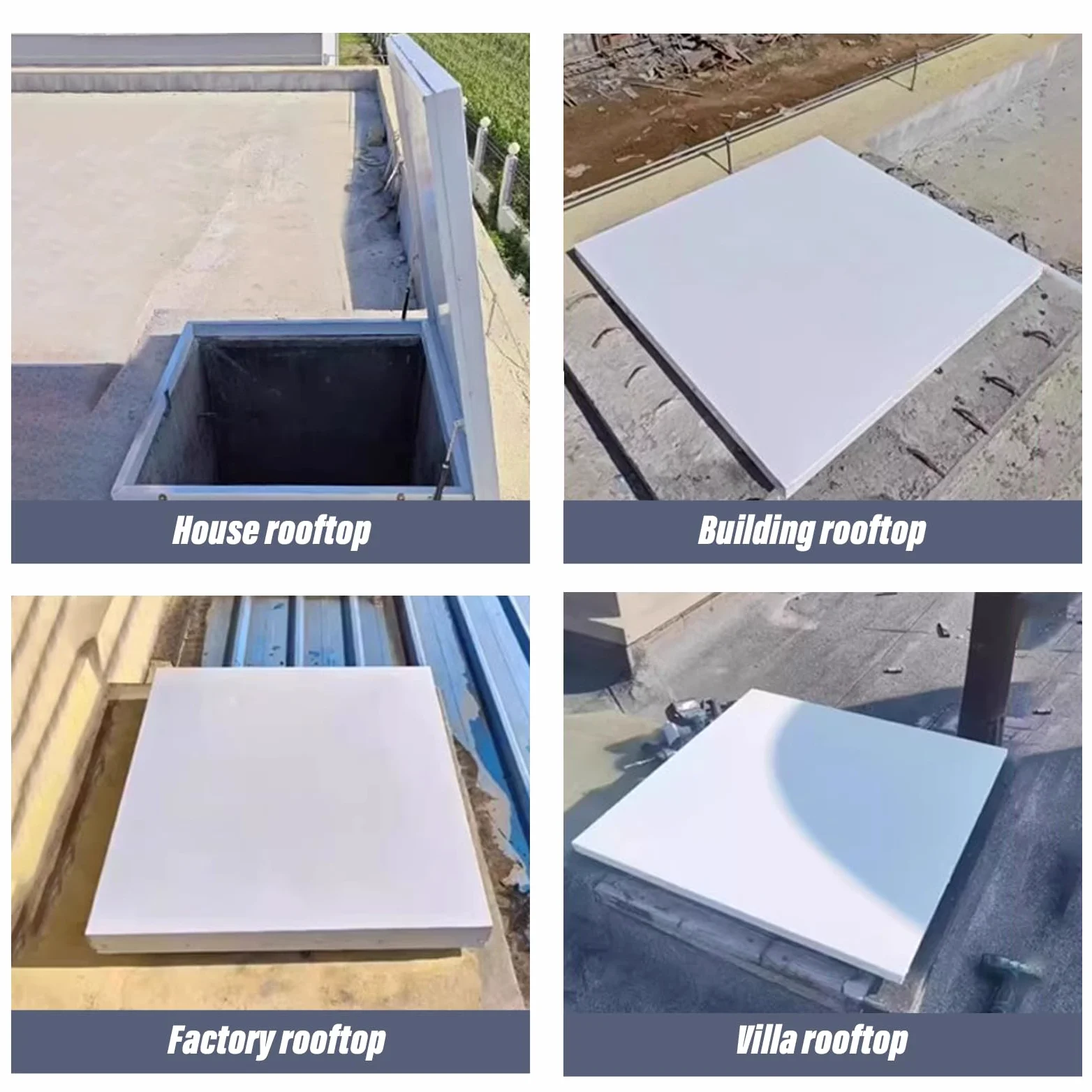 Botola di Accesso al Tetto in Lega di Alluminio per Impieghi Gravosi, Copertura per Botola del Sottotetto Personalizzabile, Porta Finestra per Botola di Accesso al Tetto Dell'Edificio, Copertura per