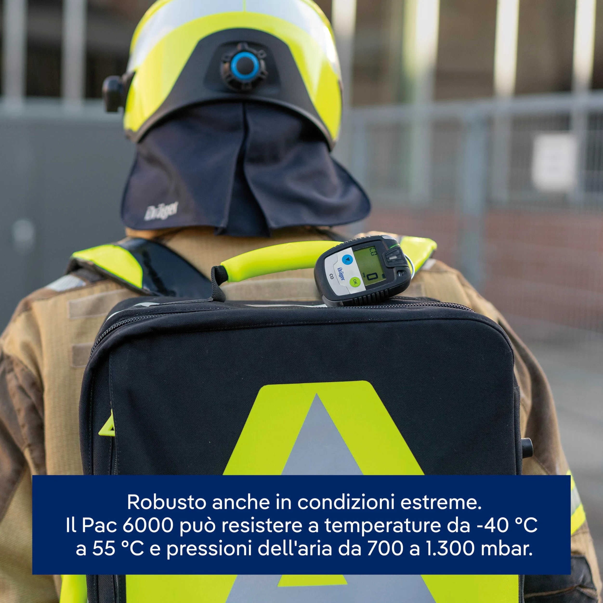 Dräger Pac® 6000 CO | Dispositivo professionale portatile per la rilevazione di monossido di carbonio| Rilevatore monogas con allarme, sensore e batteria di lunga durata