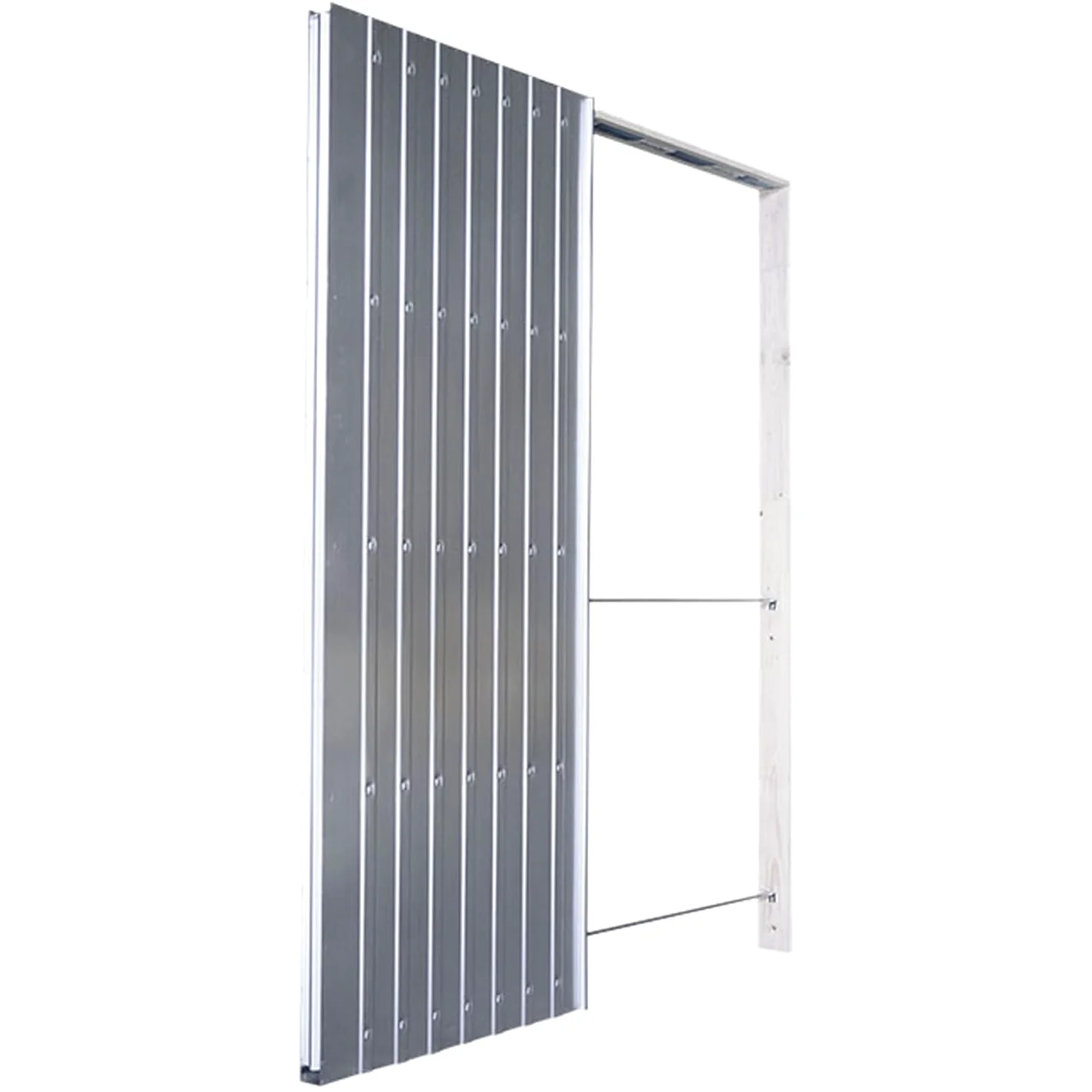 ALLINOX Controtelaio Per Porte Scorrevoli Anta Unica In Acciaio ZINCATO Per Cartongesso Sistema Porta a Scomparsa Telaio Salvaspazio Da Interno MADE IN ITALY (700x2100x100)