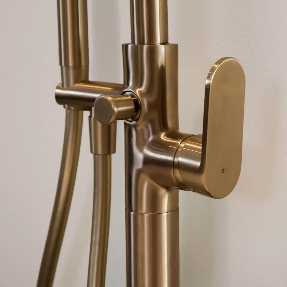 Essebagno 9026031 Colonna meccanica da terra Charme II in rame spazzolato per vasca freestanding